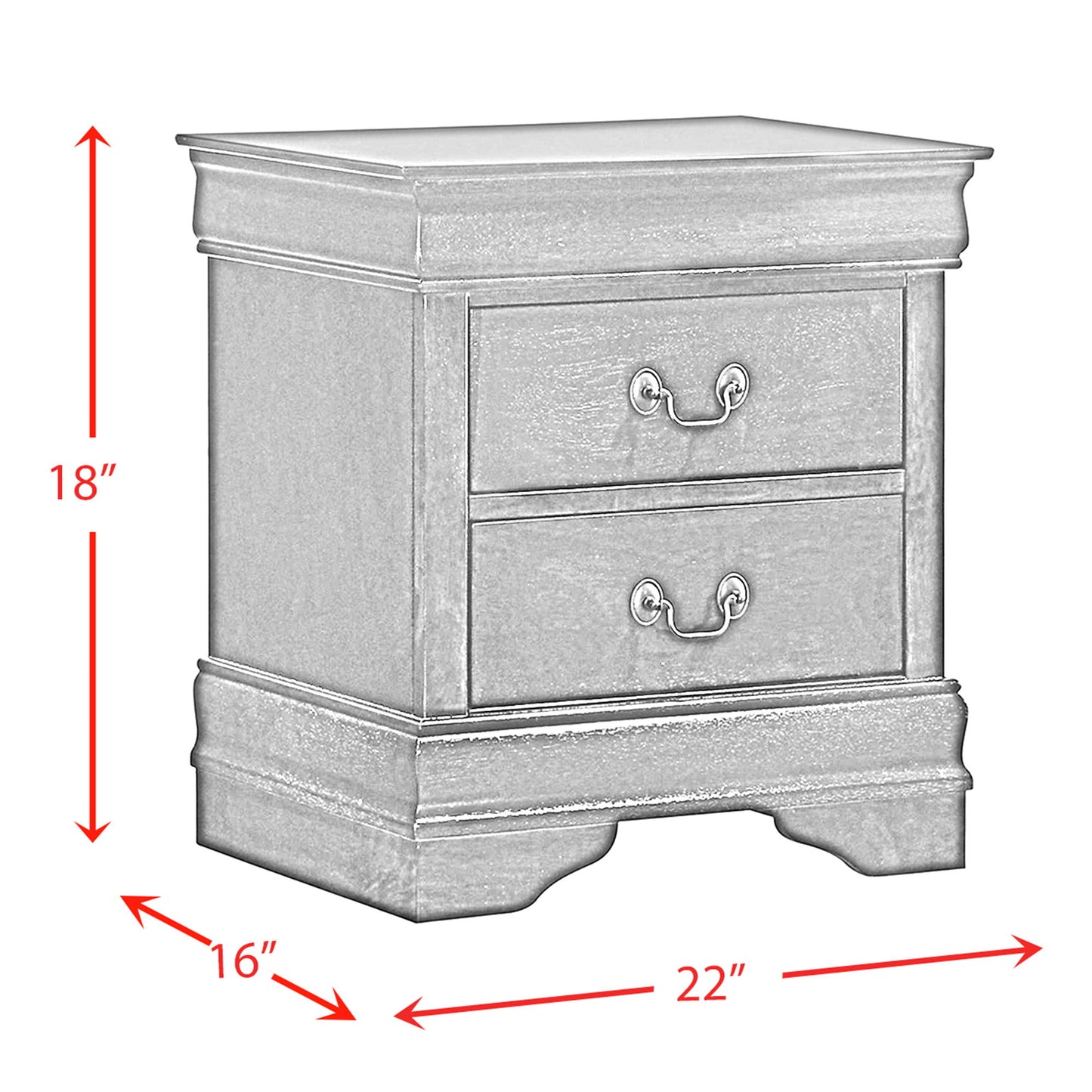 Preston - Desk - Gray