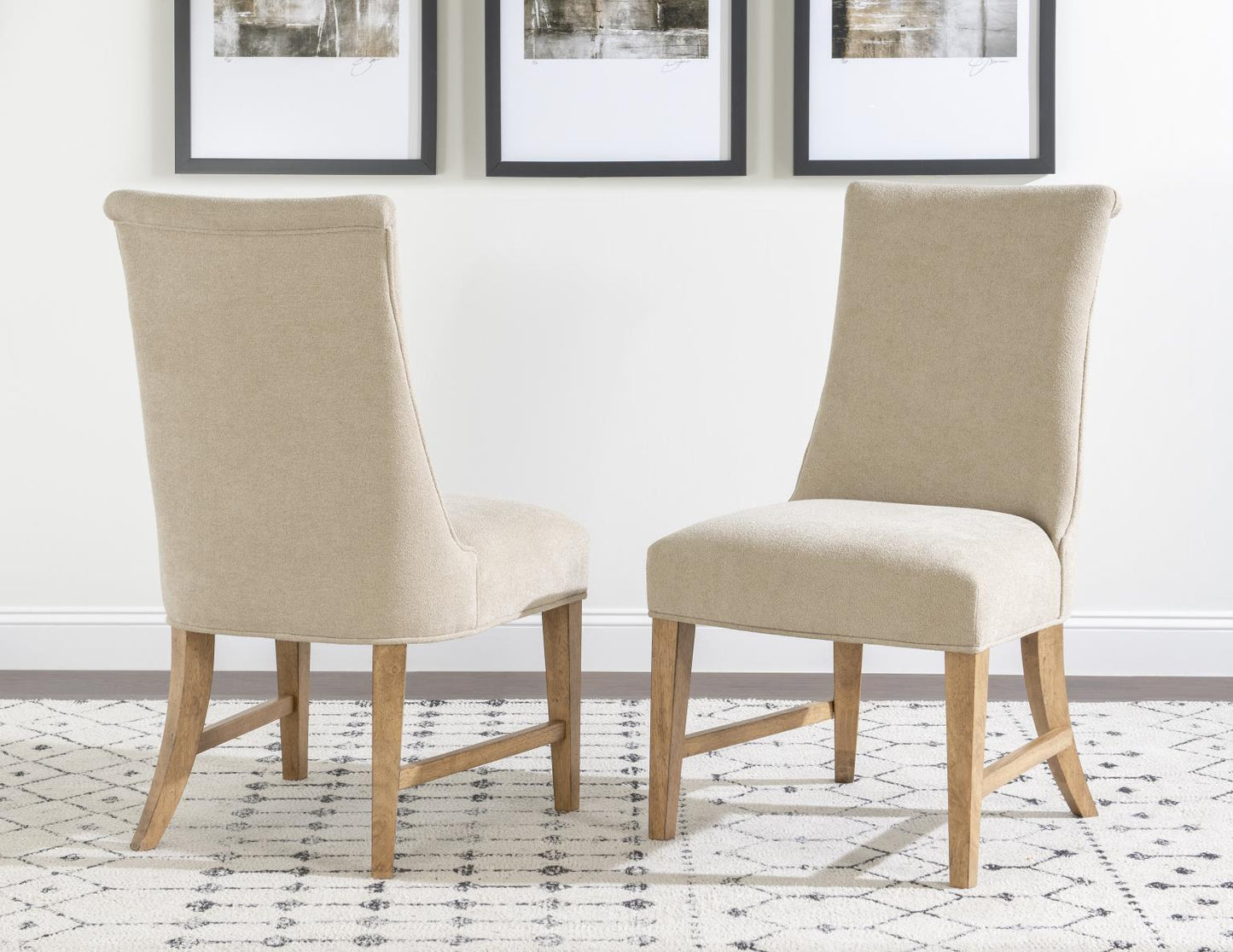 Linden - Upholstered Side Chair (Set of 2) - Honeyed Oak