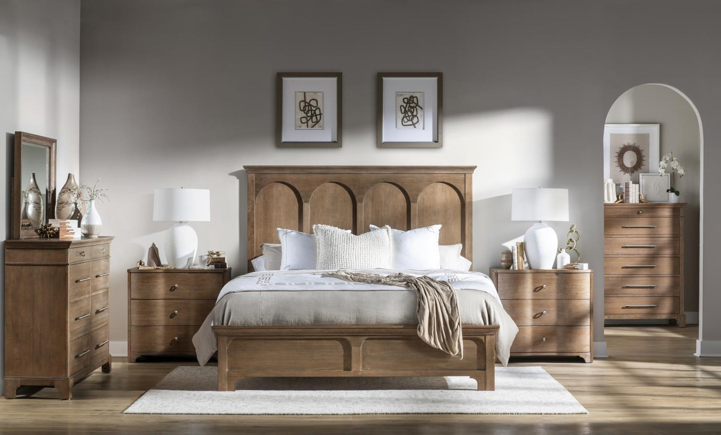 Harmony - King / California King Panel Headboard - Ovation Tweed