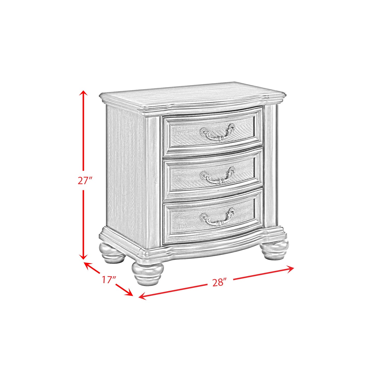 Brunswick - 2-Drawer Nightstand With USB - Mahogany