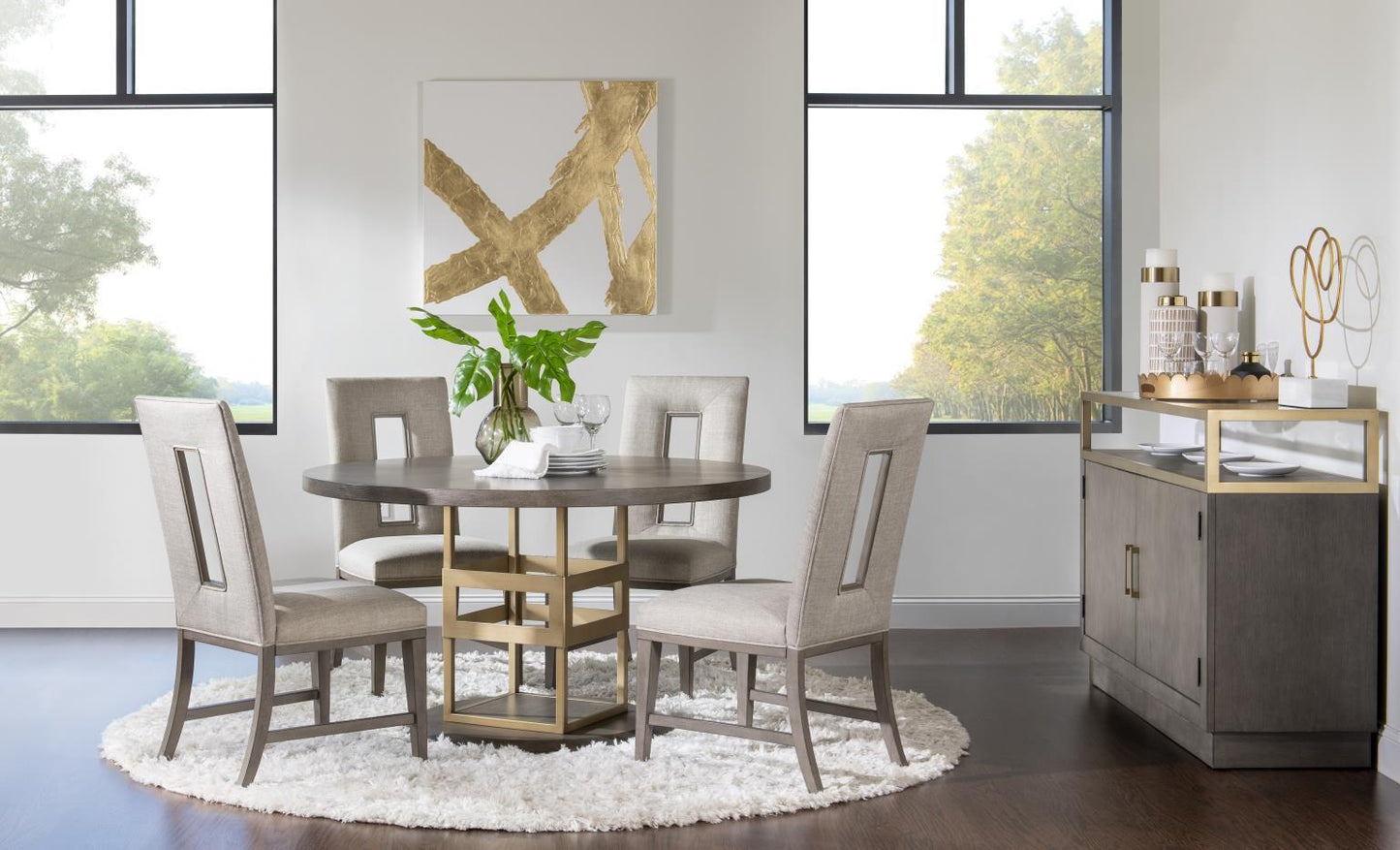 Castalia - Upholstered Side Chair (Set of 2) - Slate Stone