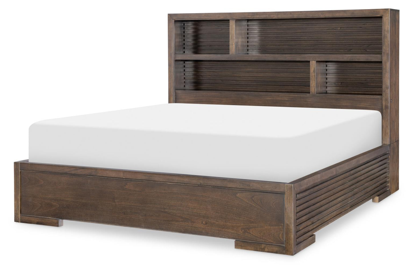 Architect - Bookcase Headboard With LED Lights King / California King - Onyx