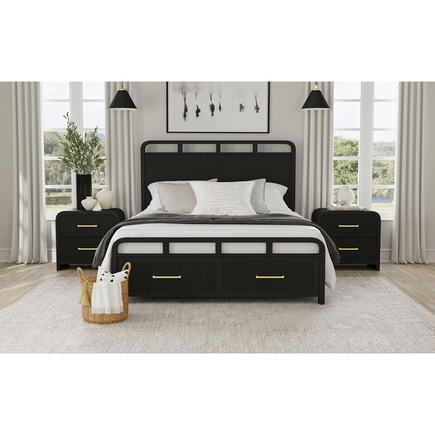 Ridgemont - 2-Drawer Nightstand With USB