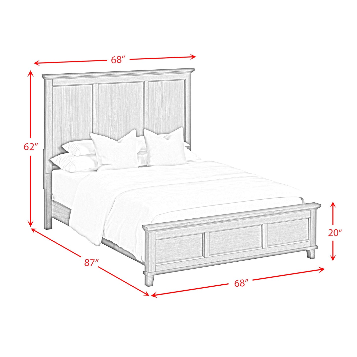 Canterbury - Panel Bed