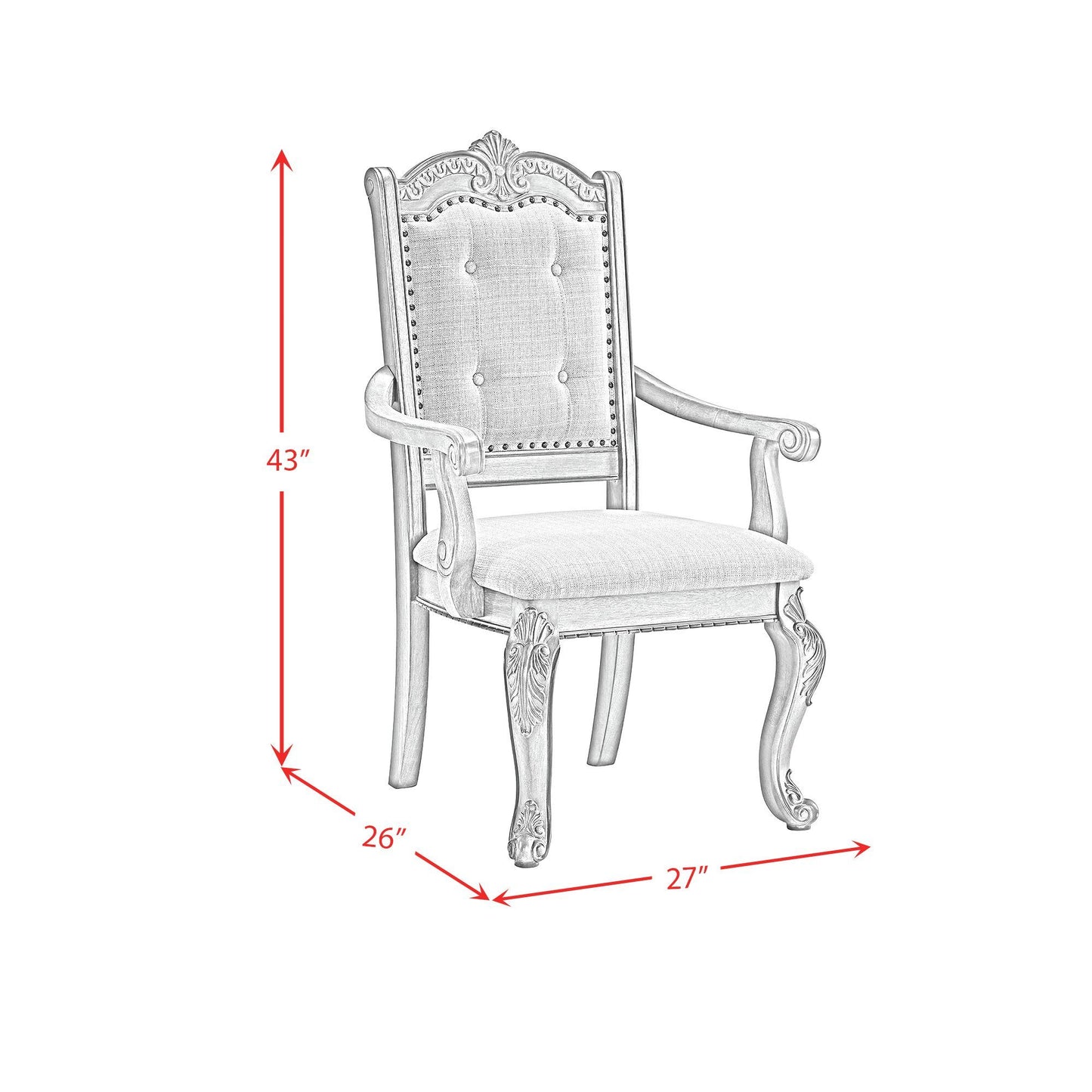 Madison Park - Dining Arm Chair (Set of 2) - Walnut / Beige