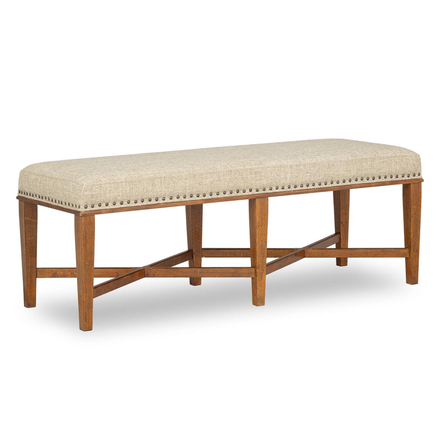 Echelon - Upholstered Bed Bench - Heritage Walnut
