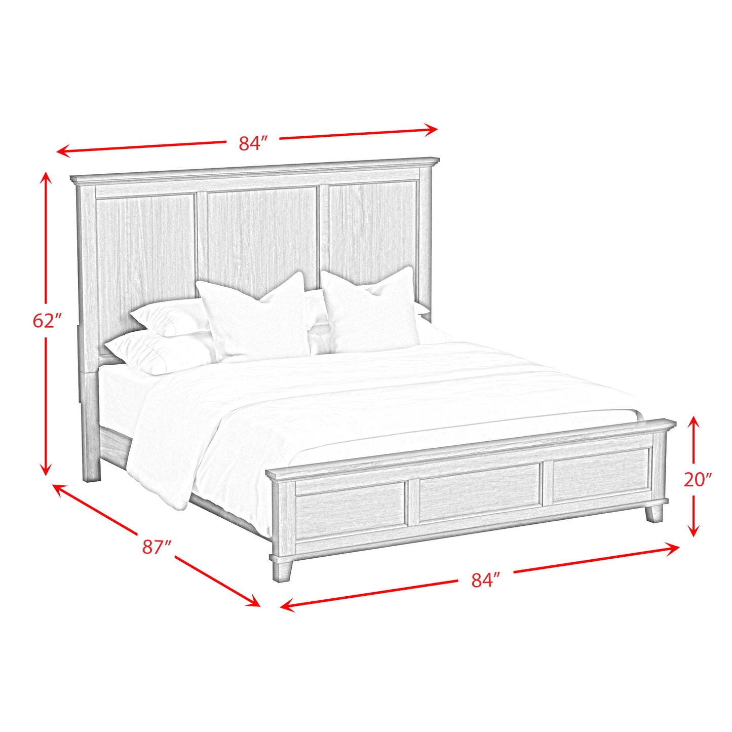 Canterbury - Panel Bed