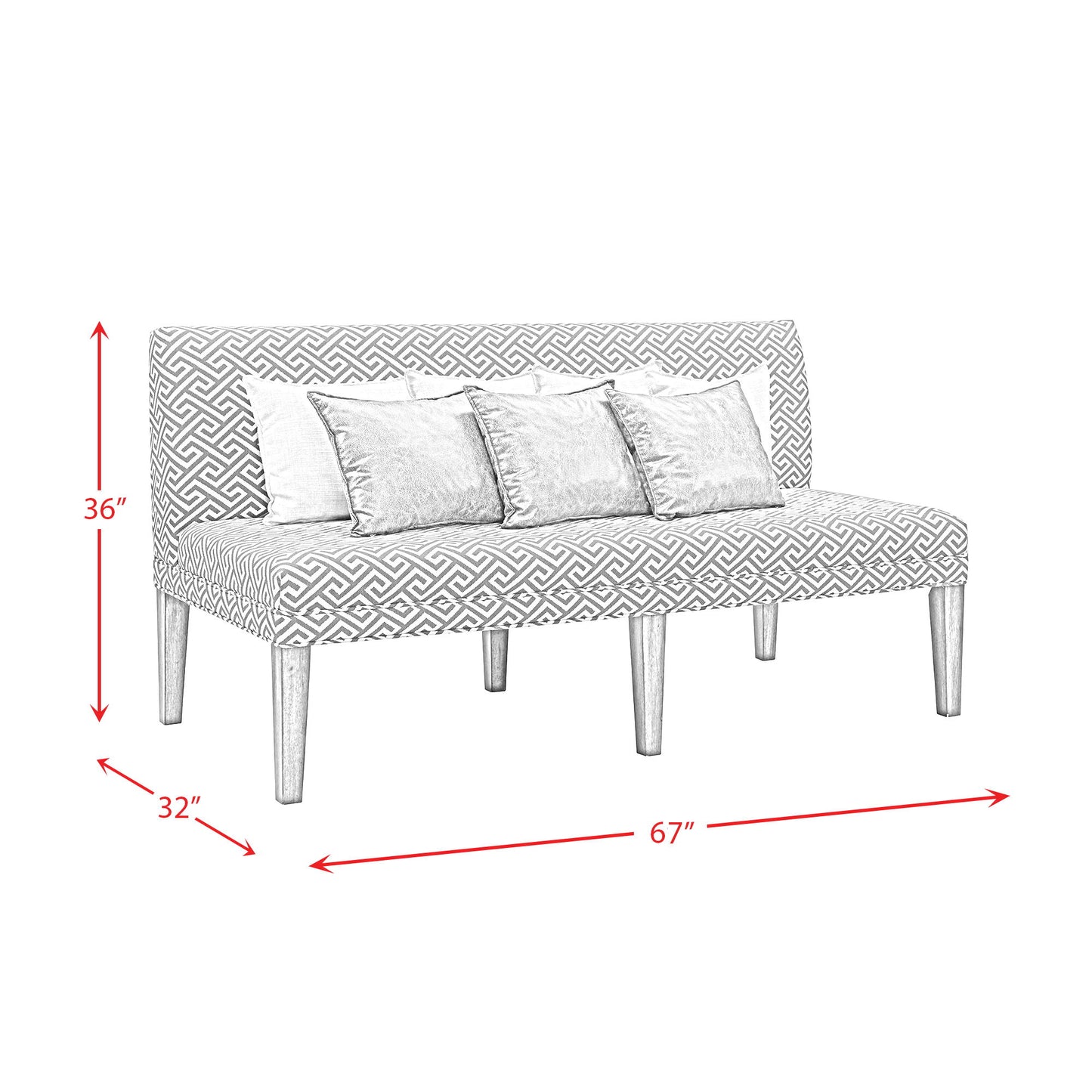 Gramercy - Upholstered Dining Settee - Dark Brown