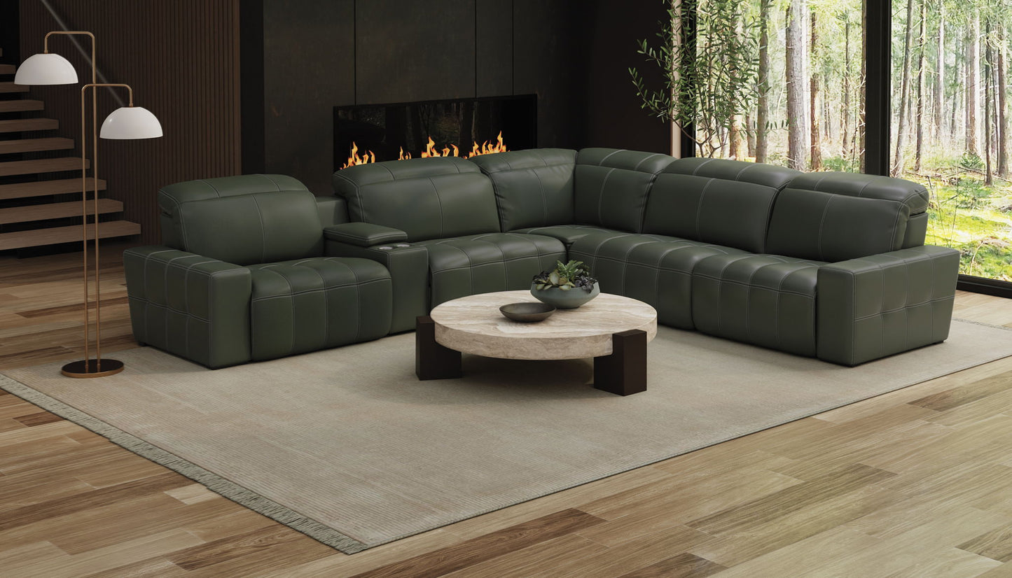 Spoleto - Power Euro Headrest Power LSF Recliner - Pine