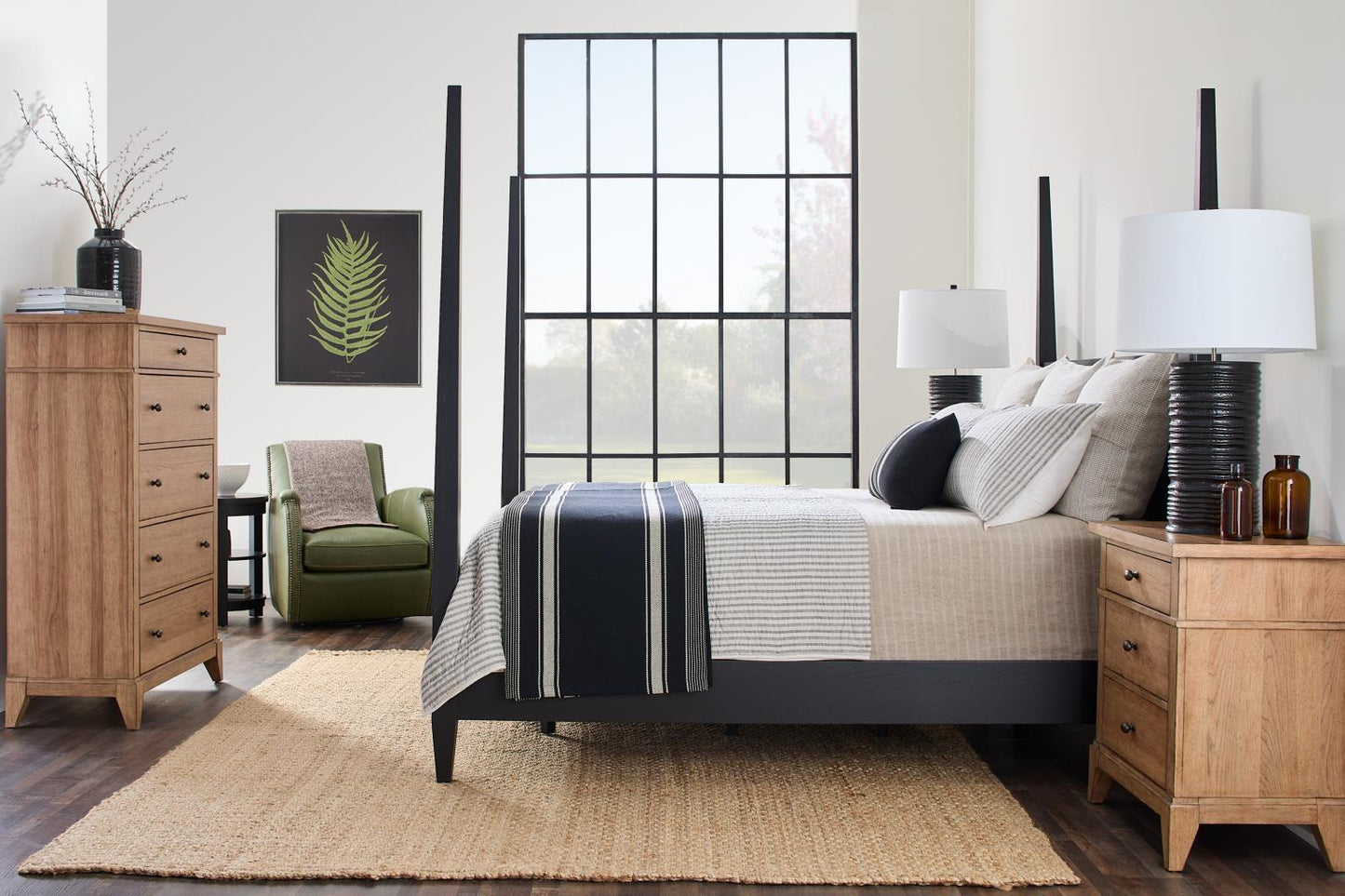 Today's Traditions - Upholstered Headboard King / California King - Natural Hickory