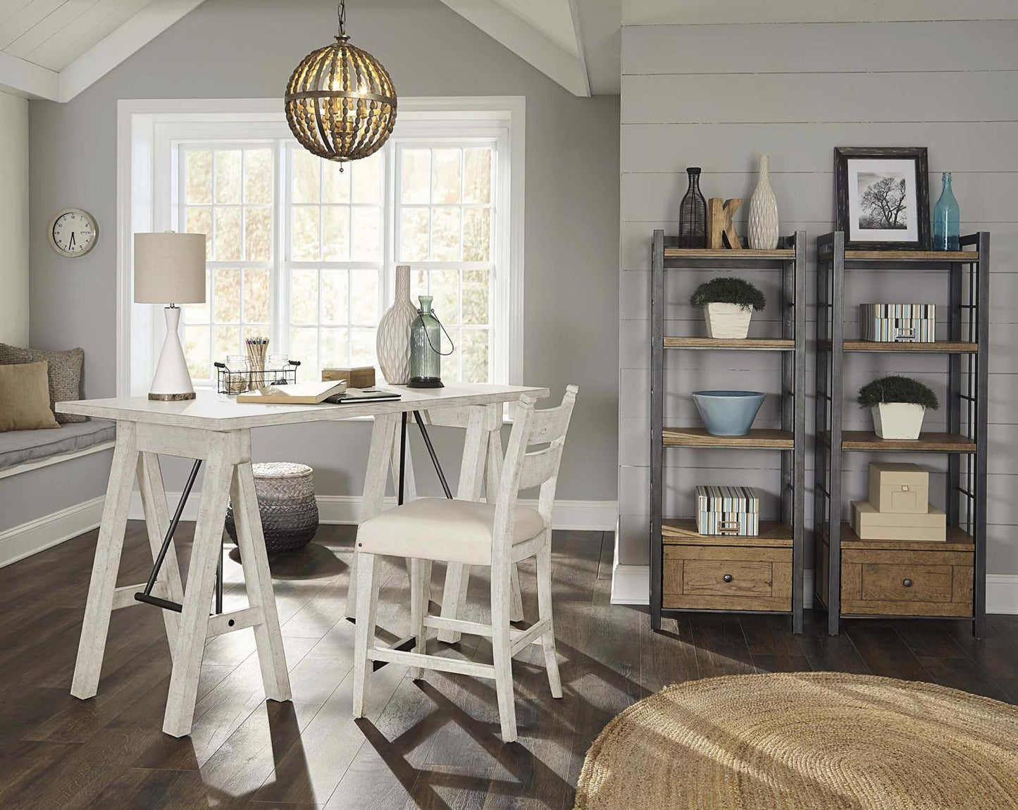 Coming Home - Counter Height Chair (Set of 2) - Chalk