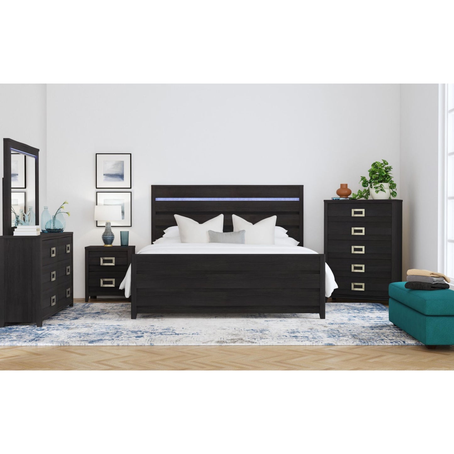 Tobias - Bed With LED