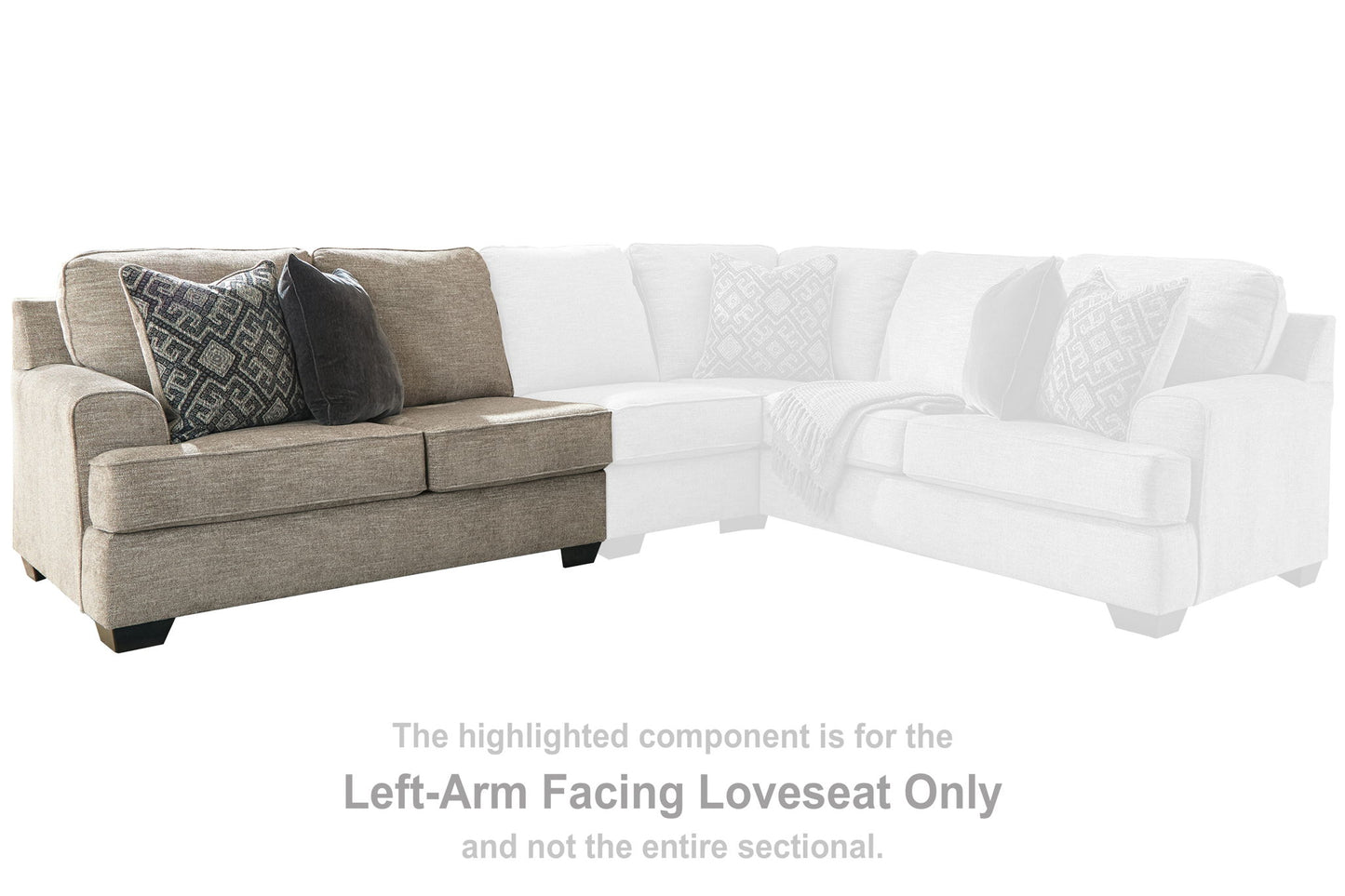 Bovarian - LAF Loveseat - Stone