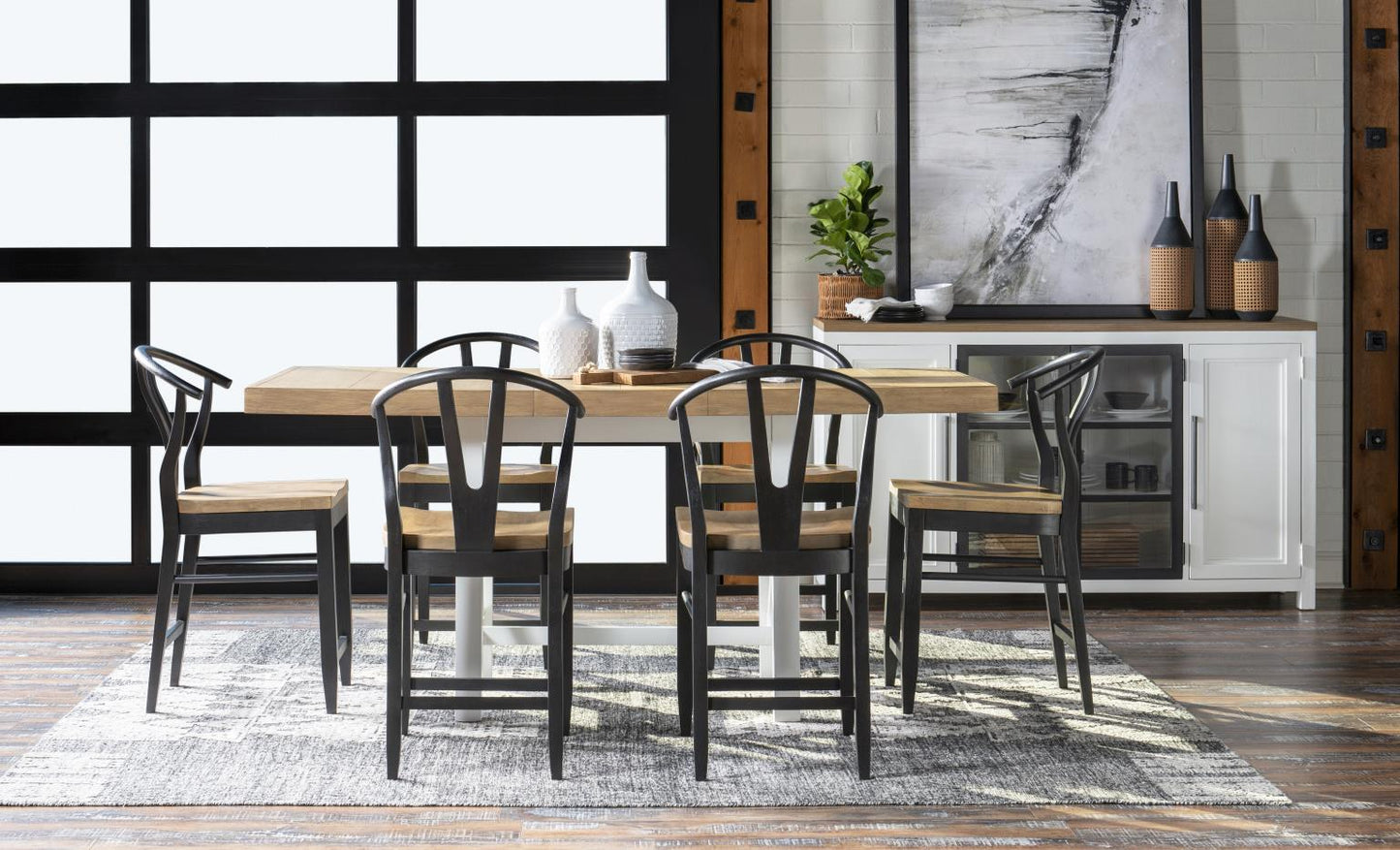 Franklin - Wishbone Back Counter Height Chair (Set of 2) - Harvest Oak