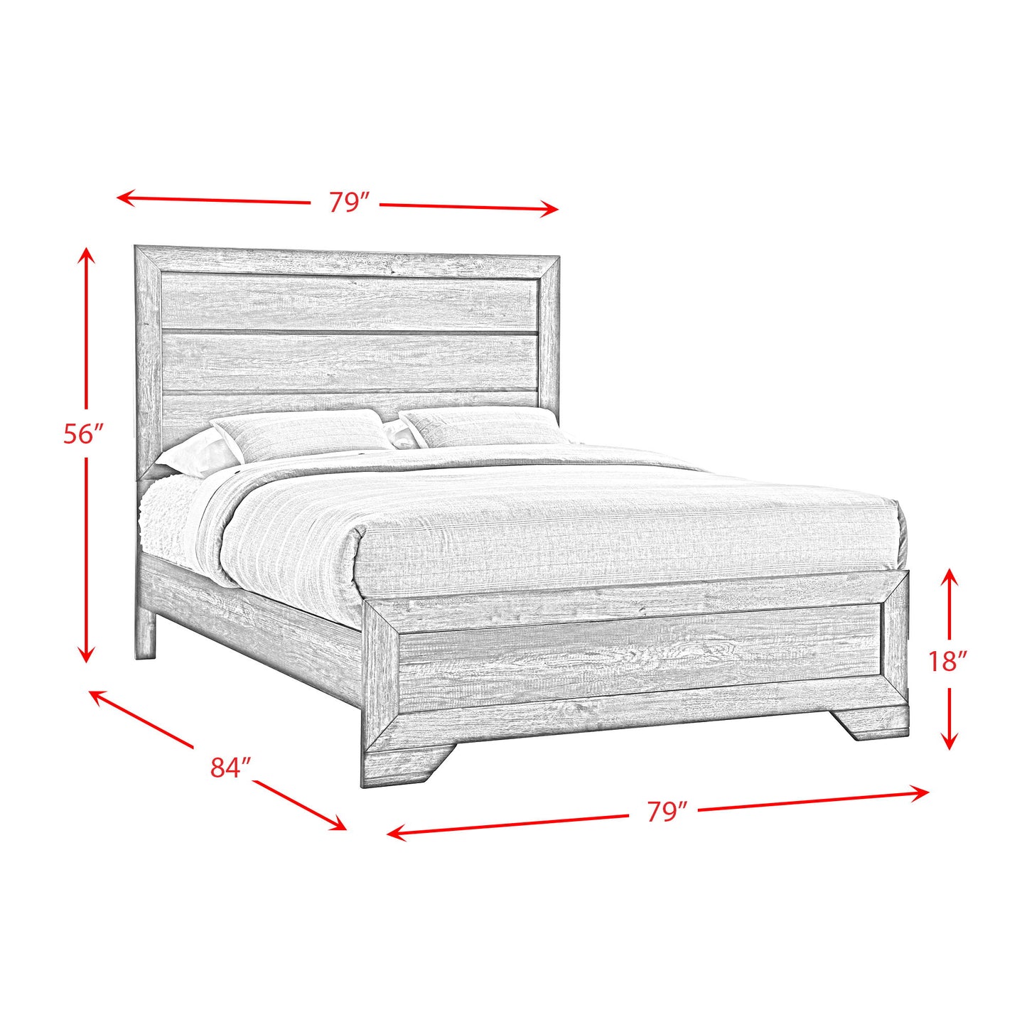 Nathan - Panel Bed