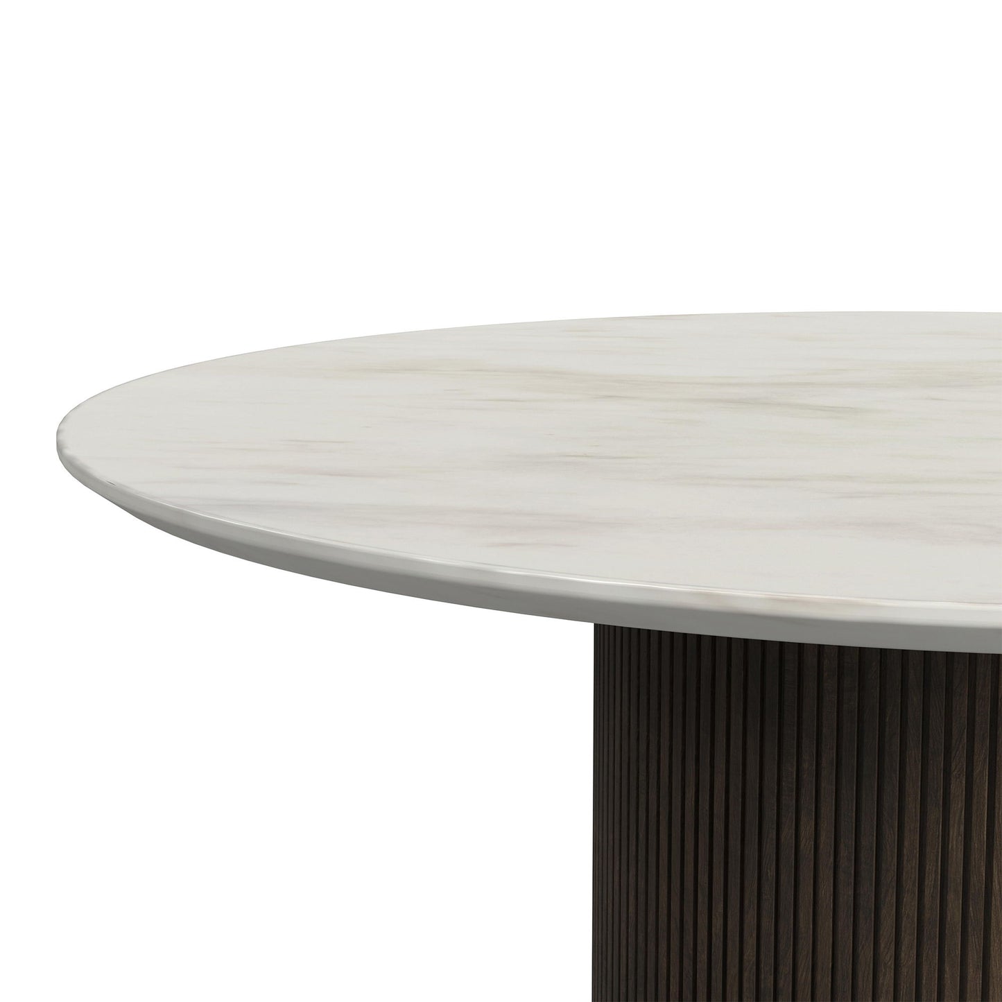 Sylvie - 5 Piece Standard Height Dining Set (Round Table And Four Chairs) - Dark Brown