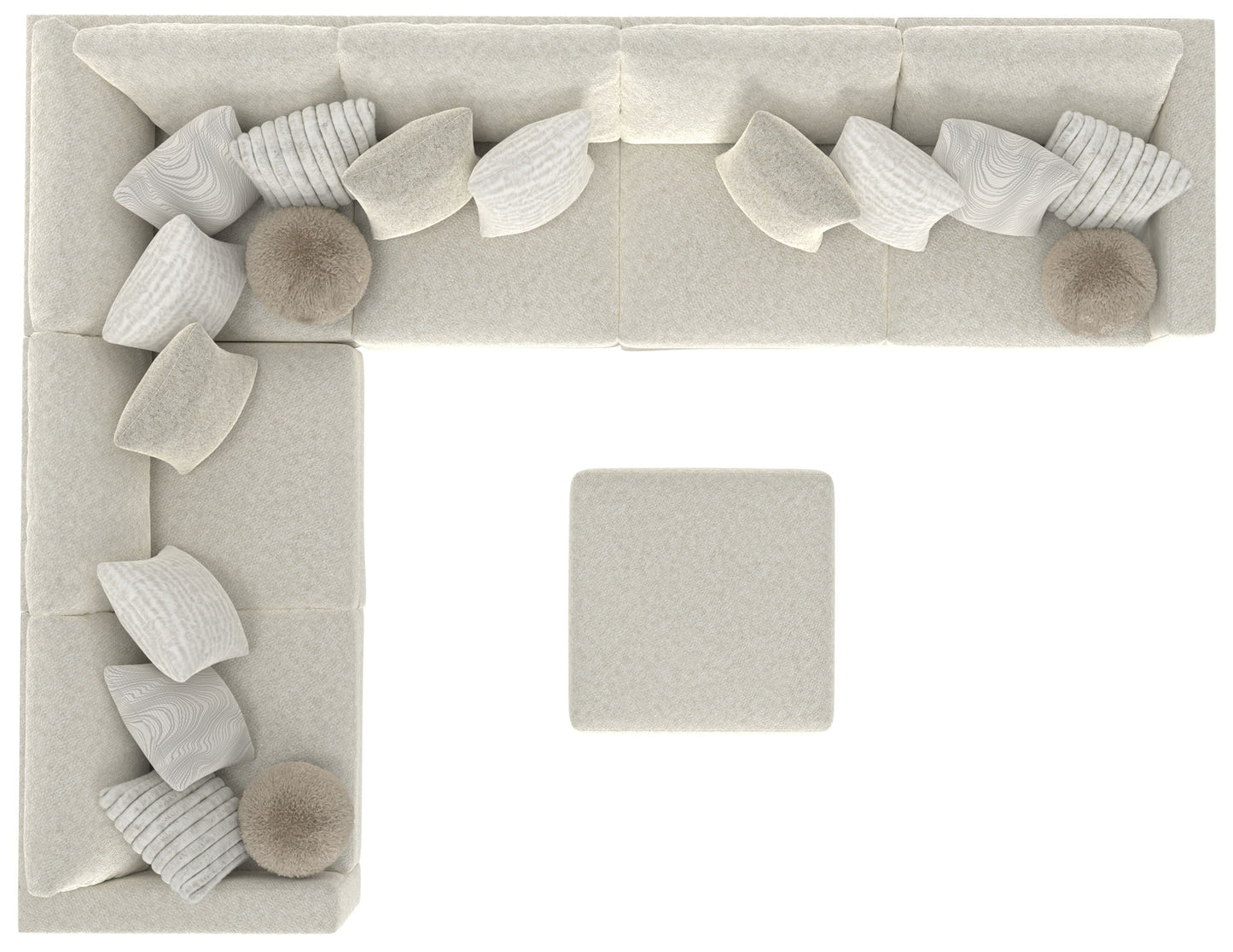 Ritzy - Modular Sofa And Included Cocktail Ottoman