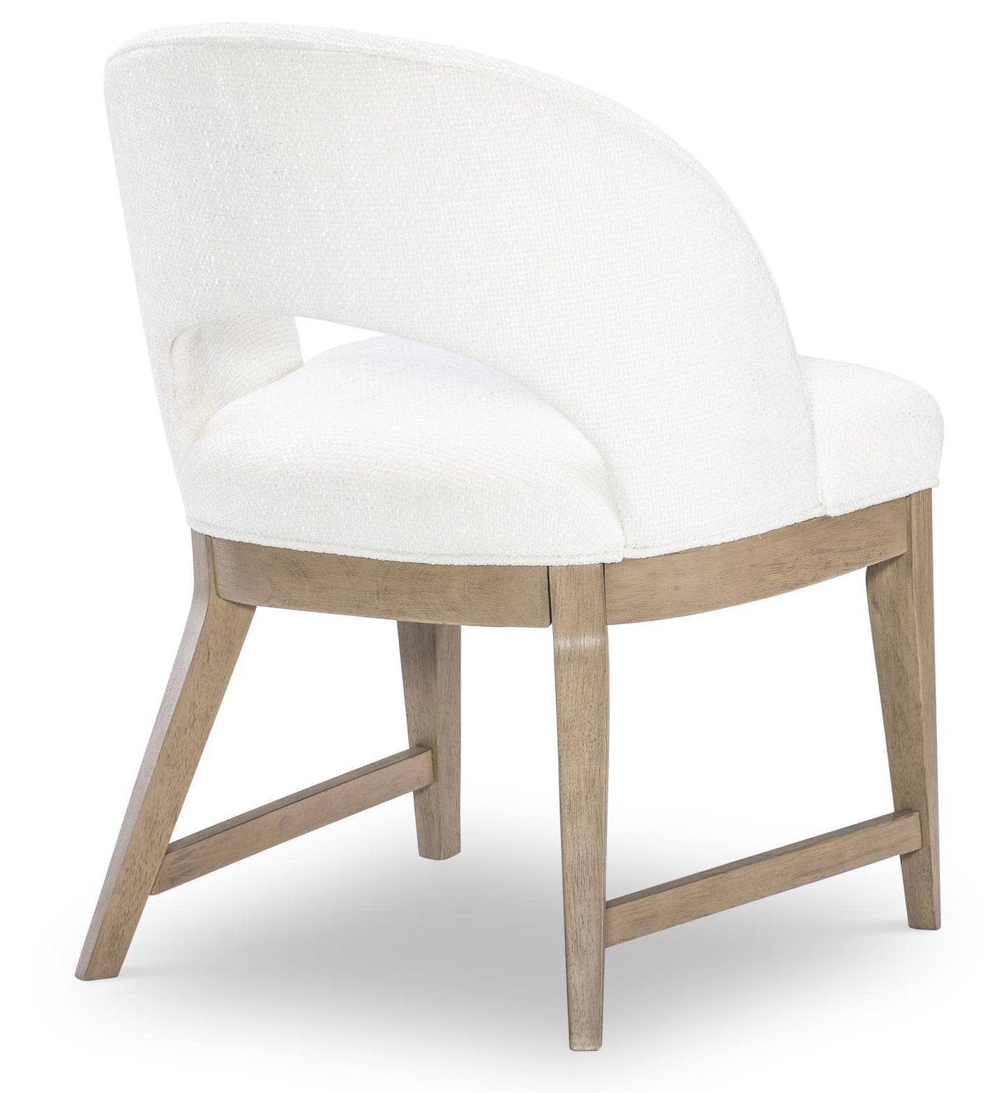 Melrose - Upholstered Arm Chair (Set of 2) - Cloud White And Desert Oak