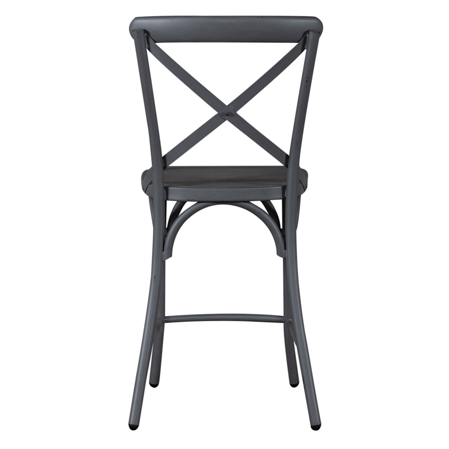 Vintage Series - X Back Counter Chair - Gray