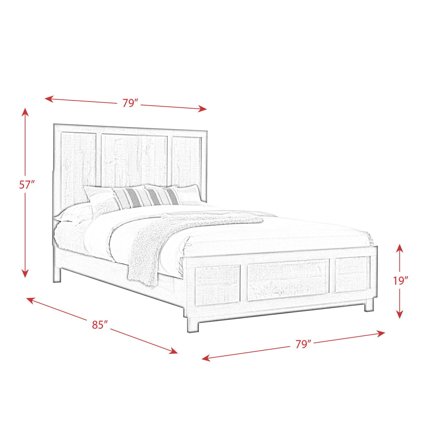 Harlington - Panel Bed