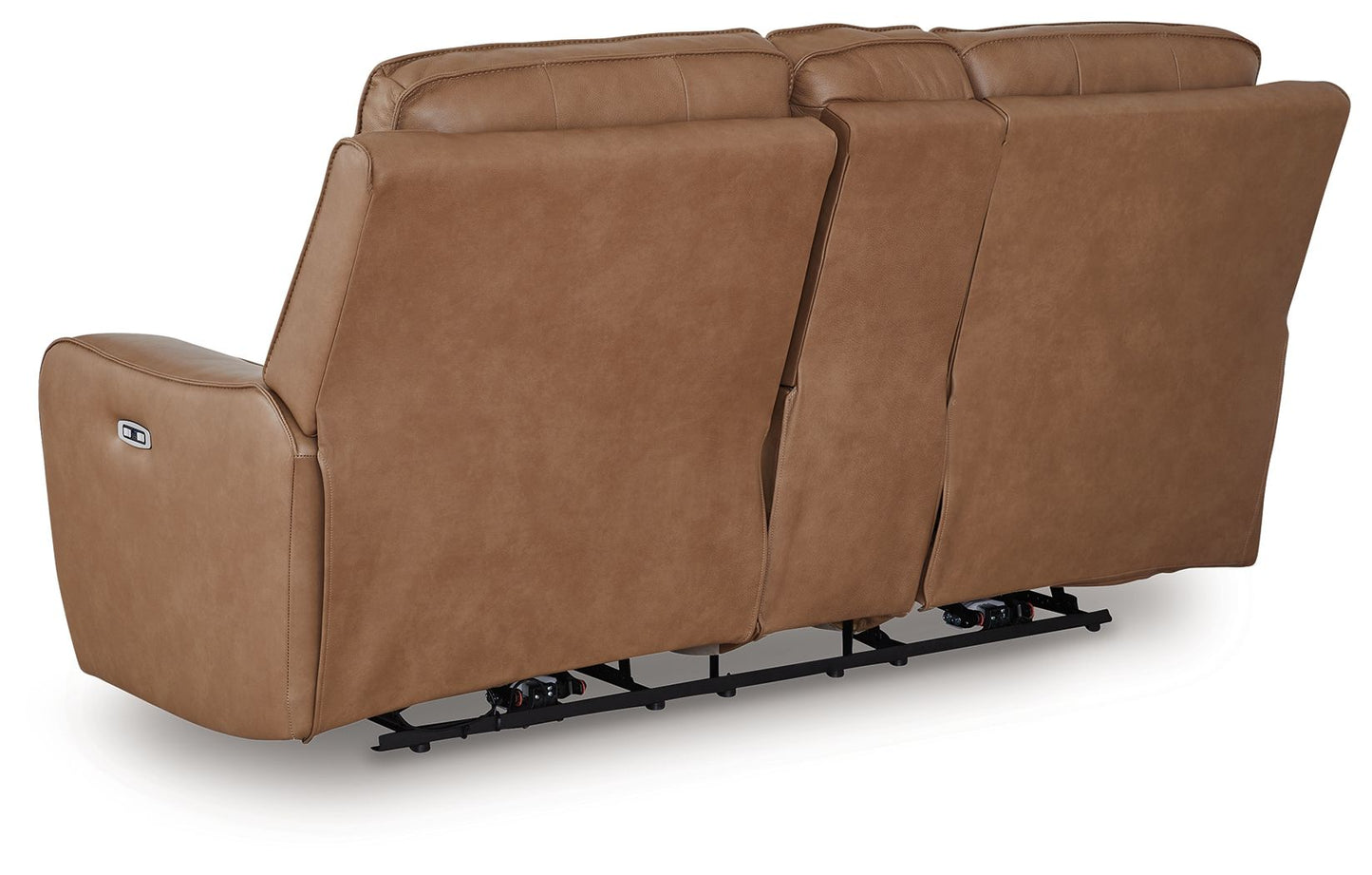 DeepWakes - Power Reclining Loveseat / Console / Adjustable Headrest - Caramel