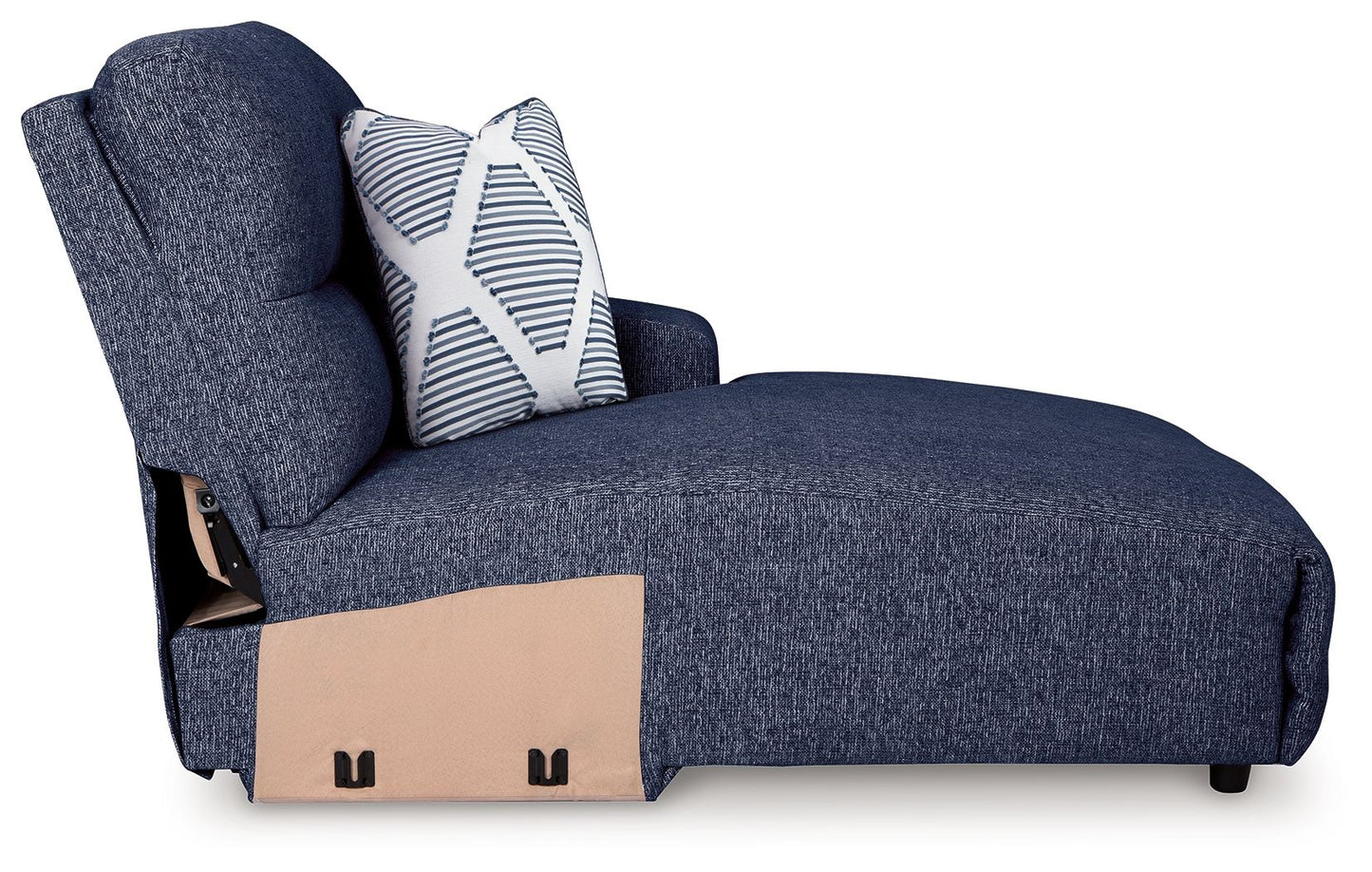 Acklen Place - Raf Power Reclining Back Chaise - Navy