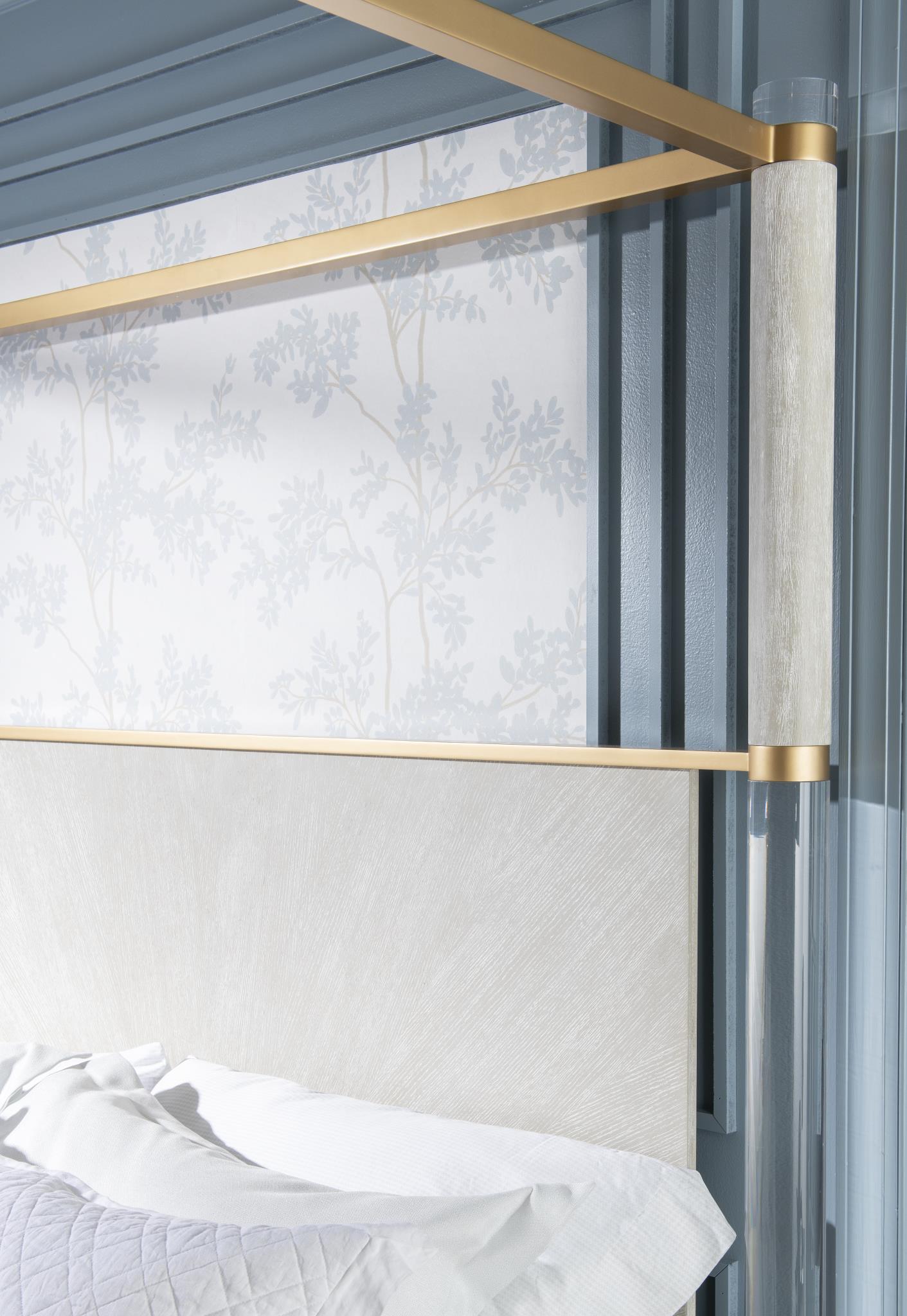 Miramar - Panel Bed Canopy Acrylic Posts