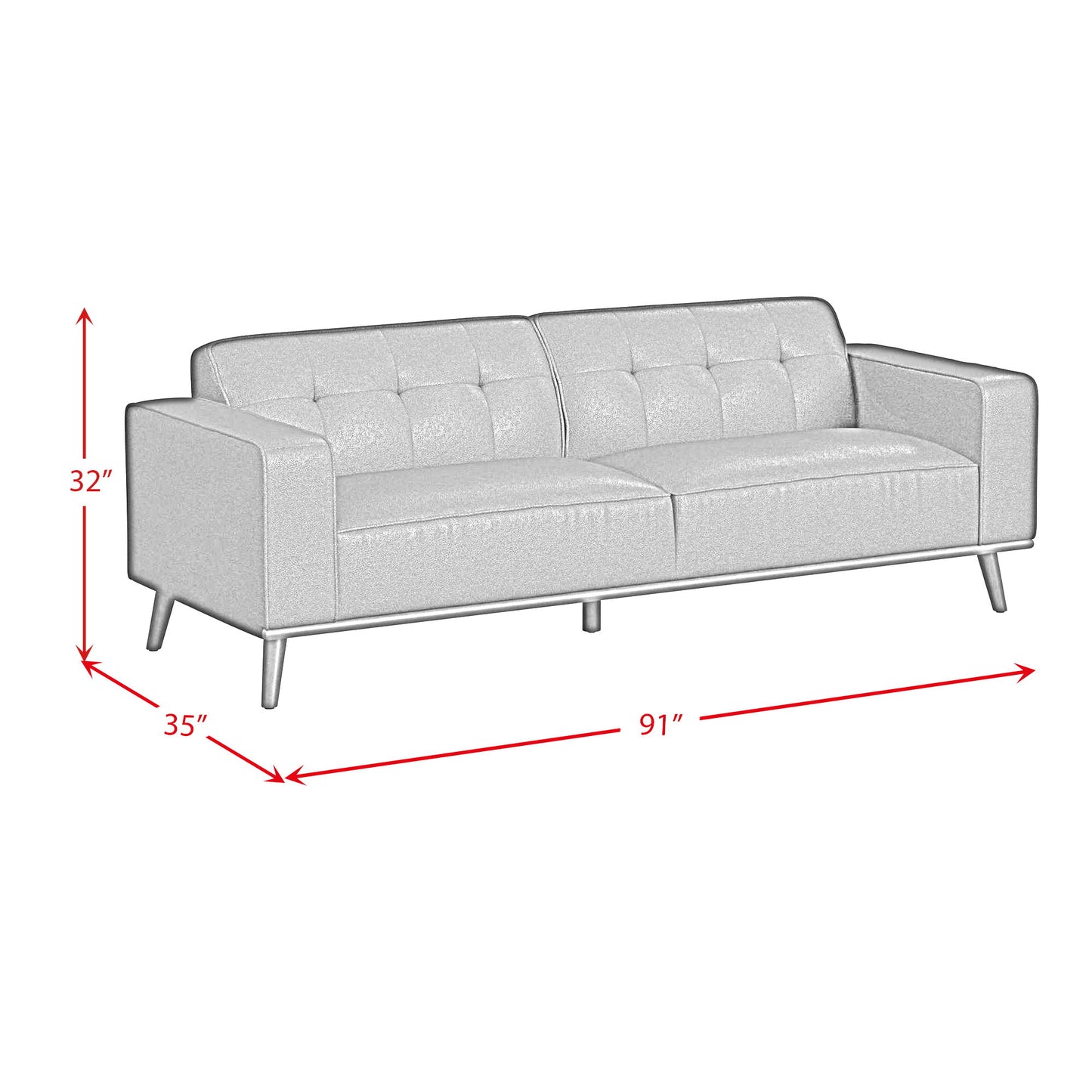 Destiny - Sofa With Wood Front