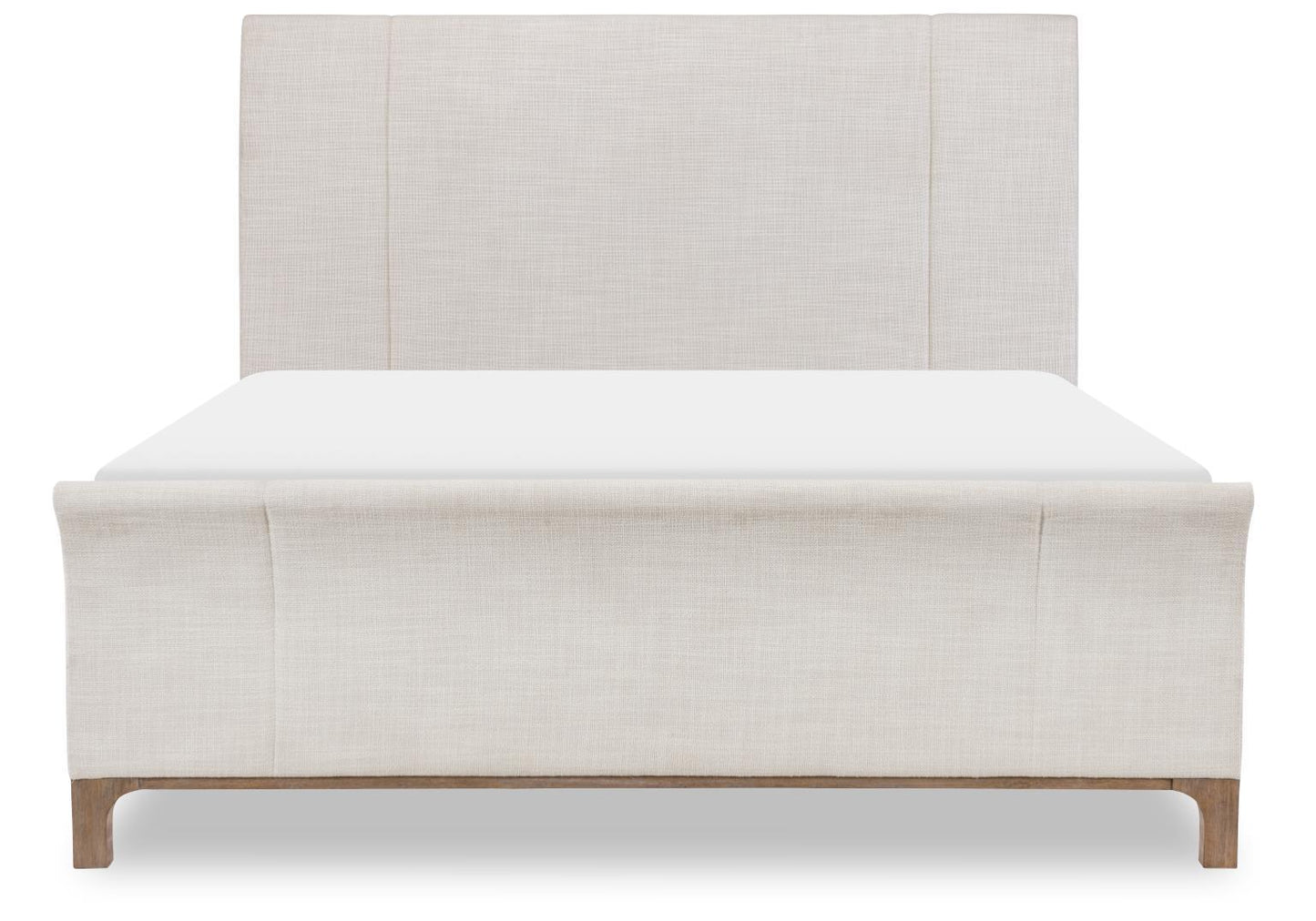 Harmony - California King Upholstered Side Rails - Ovation Tweed / Prelude Frost