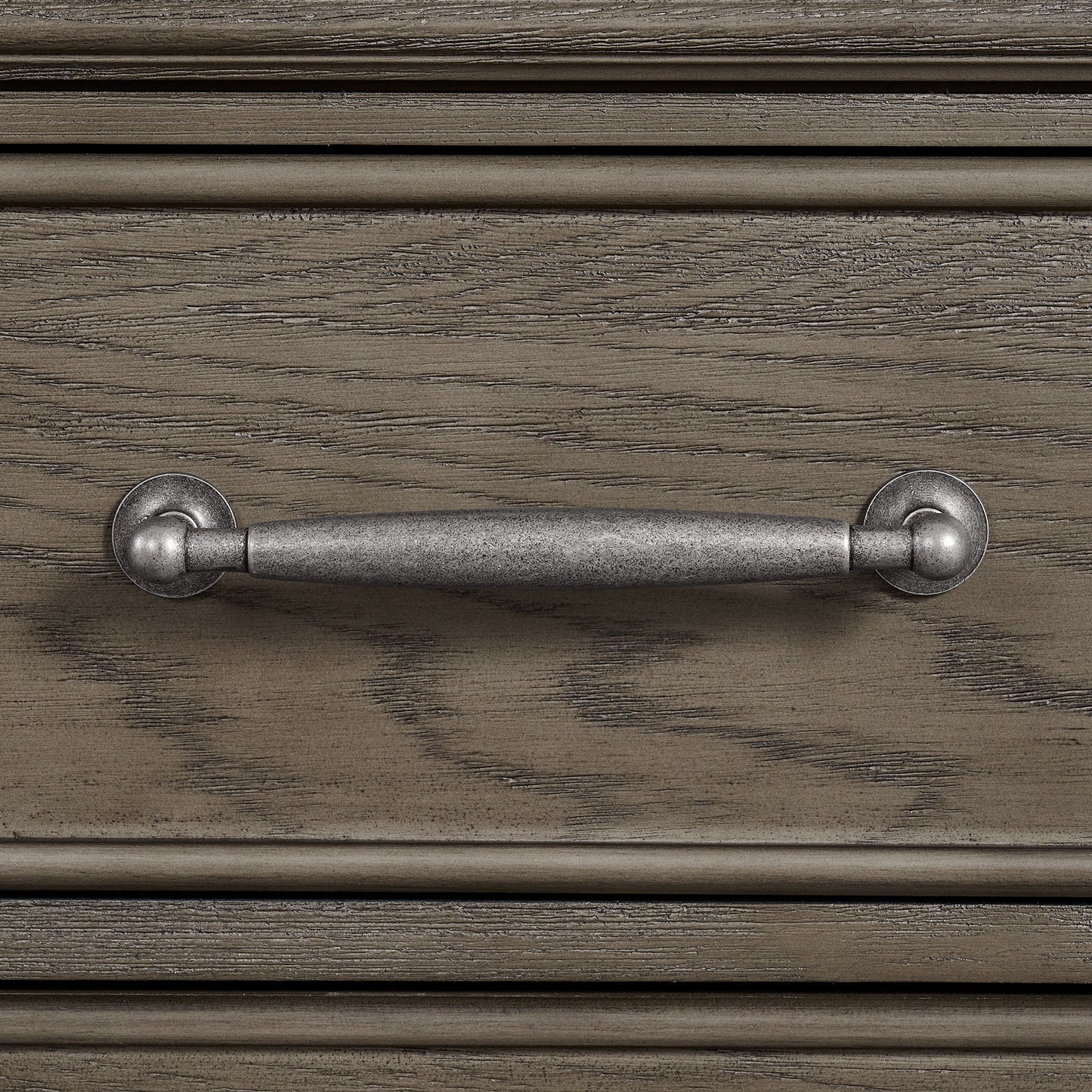 Kings Court - 3-Drawer Nightstand (Sliding Top) - Gray