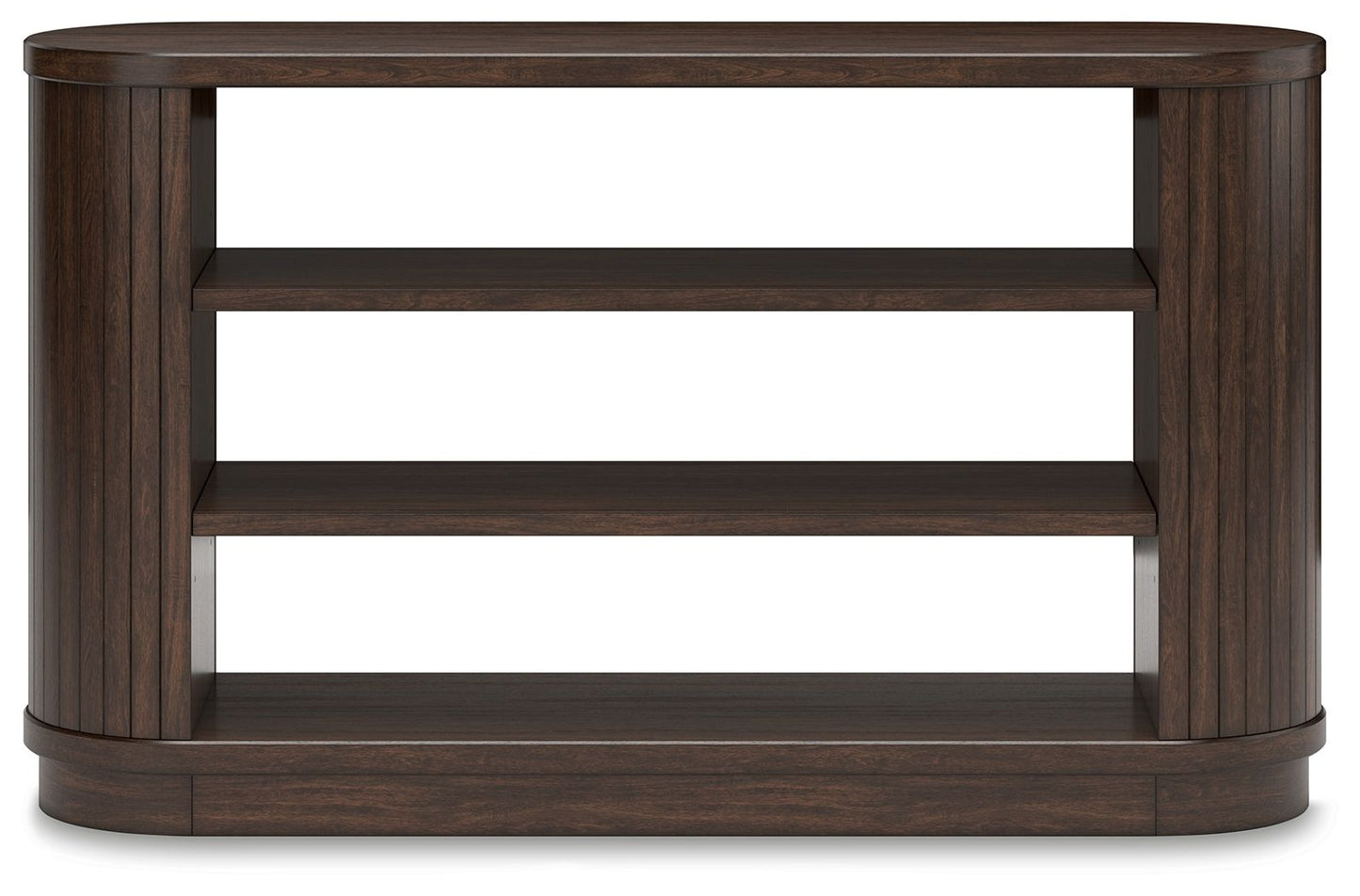 Korestone - 3 Pc. - Home Office Desk, Chair, Credenza - Warm Brown
