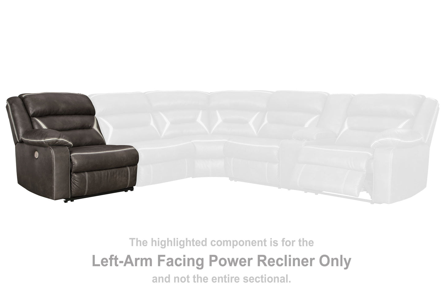 Kincord - Laf Zero Wall Power Recliner - Midnight