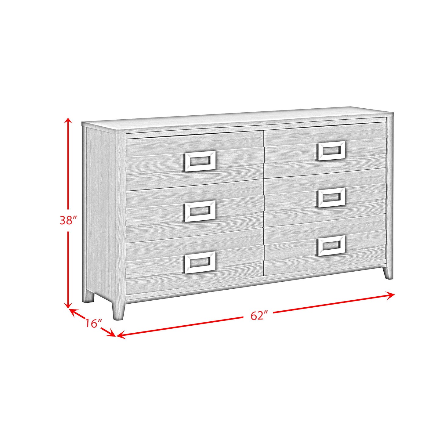 Tobias - 6-Drawer Dresser
