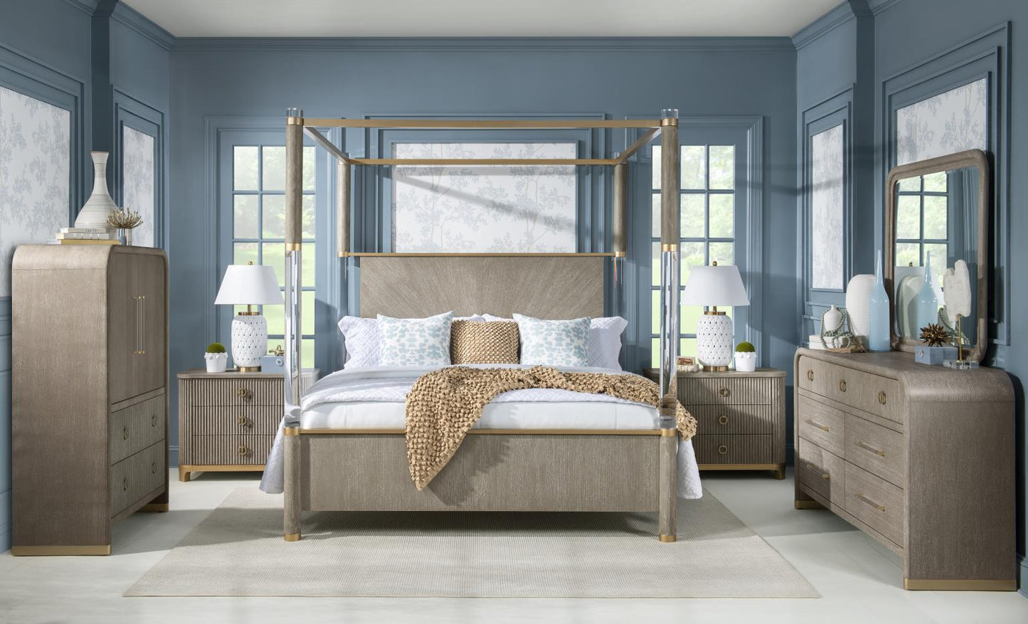 Miramar - King / California King Panel Footboard - Mink