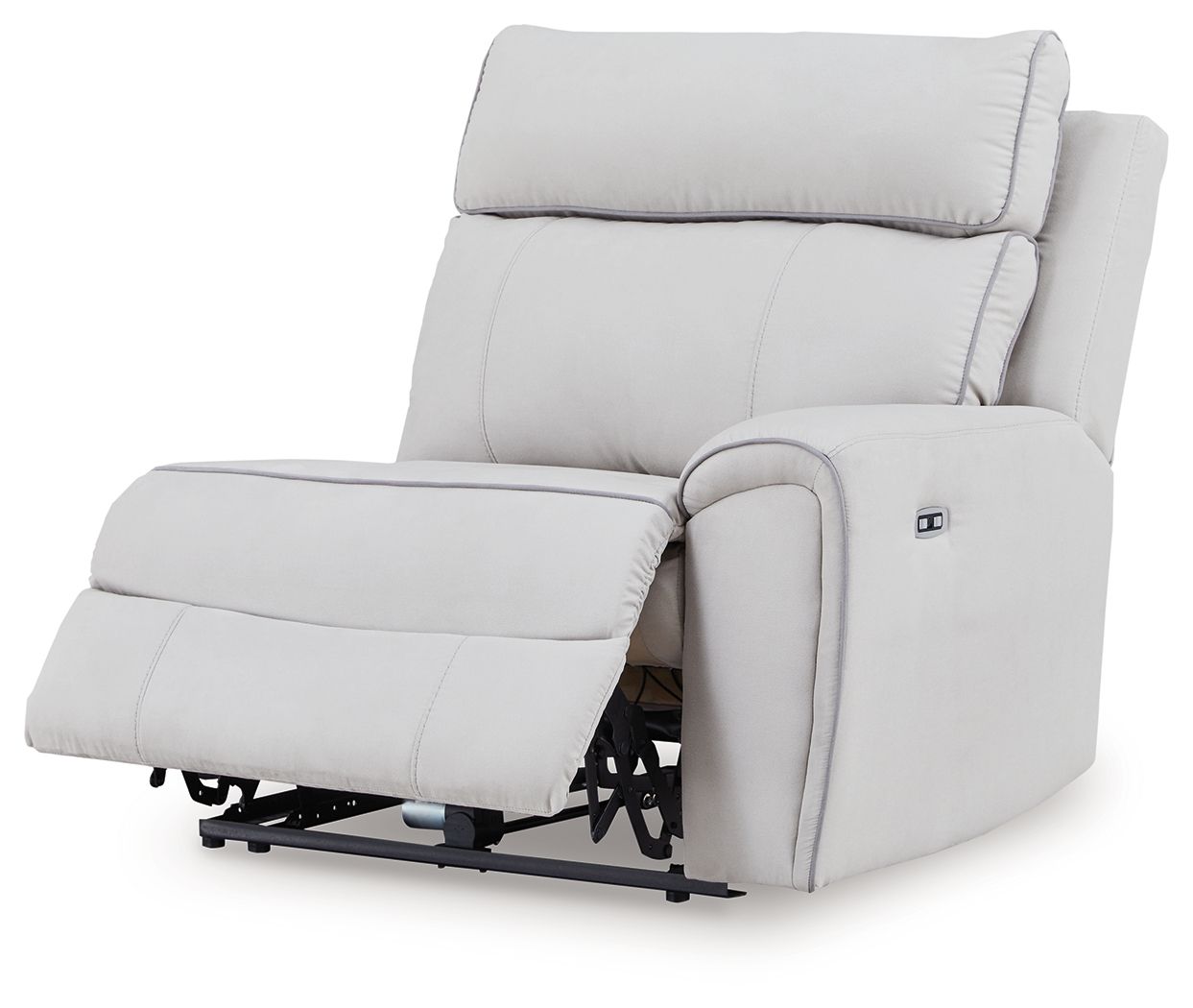 Social Pointe - RAF Zero Wall Power Recliner - Pearl / Ash