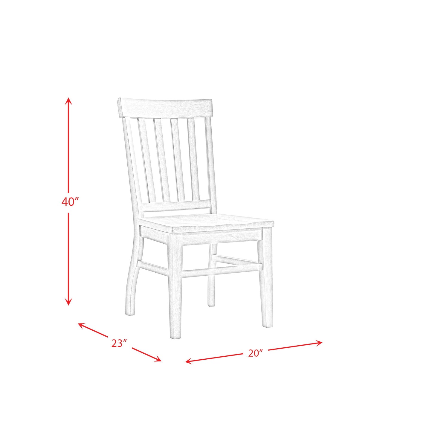 Lakeview - Round 5 Piece Dining Set (Table & Four Chairs) - White