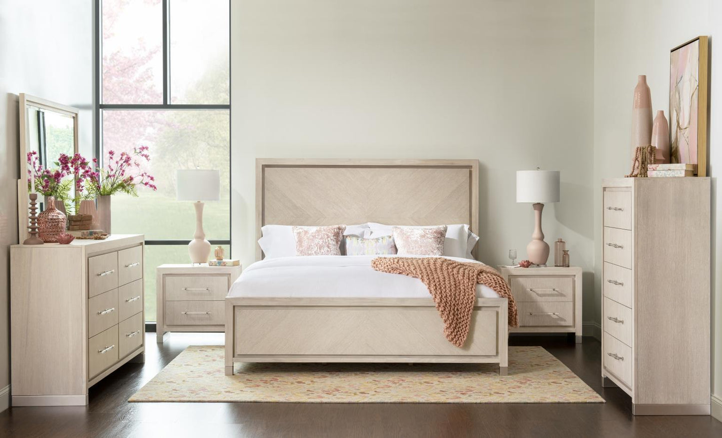 Bliss - 2 Drawer Nightstand - Soft Cashmere