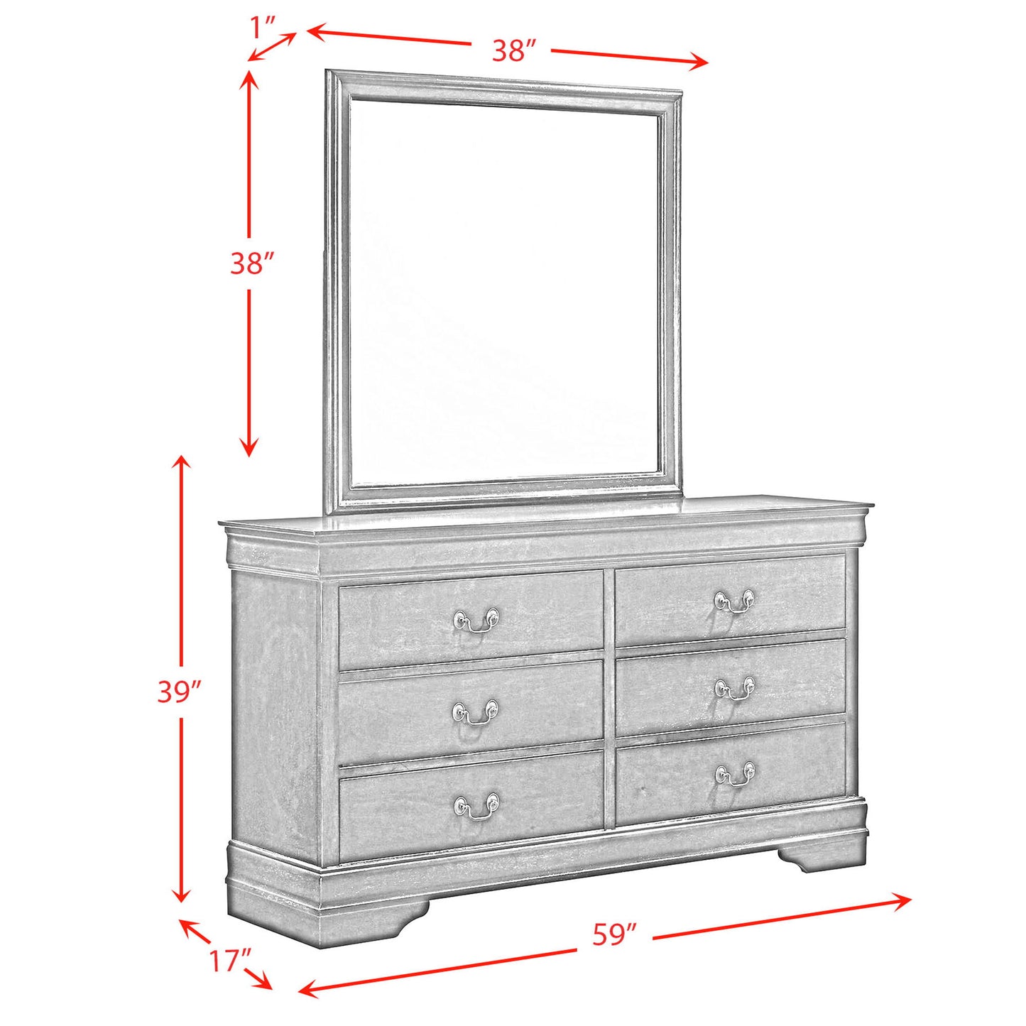 Preston - Desk - Gray