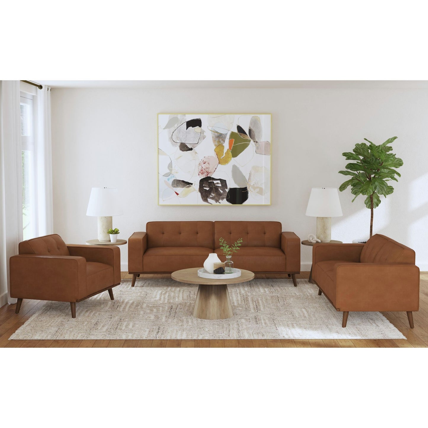 Destiny - Sofa With Wood Front