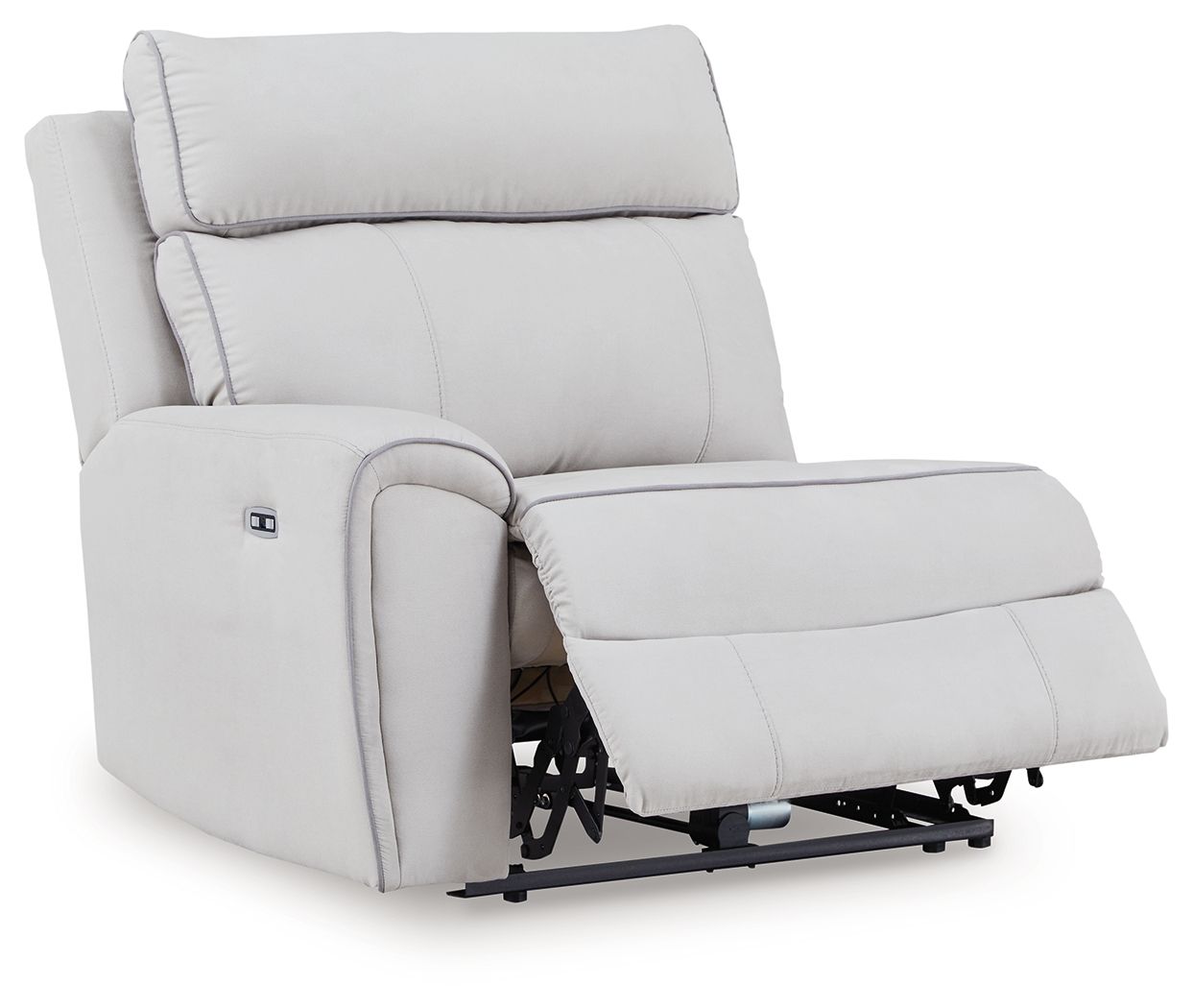 Social Pointe - LAF Zero Wall Power Recliner - Pearl / Ash