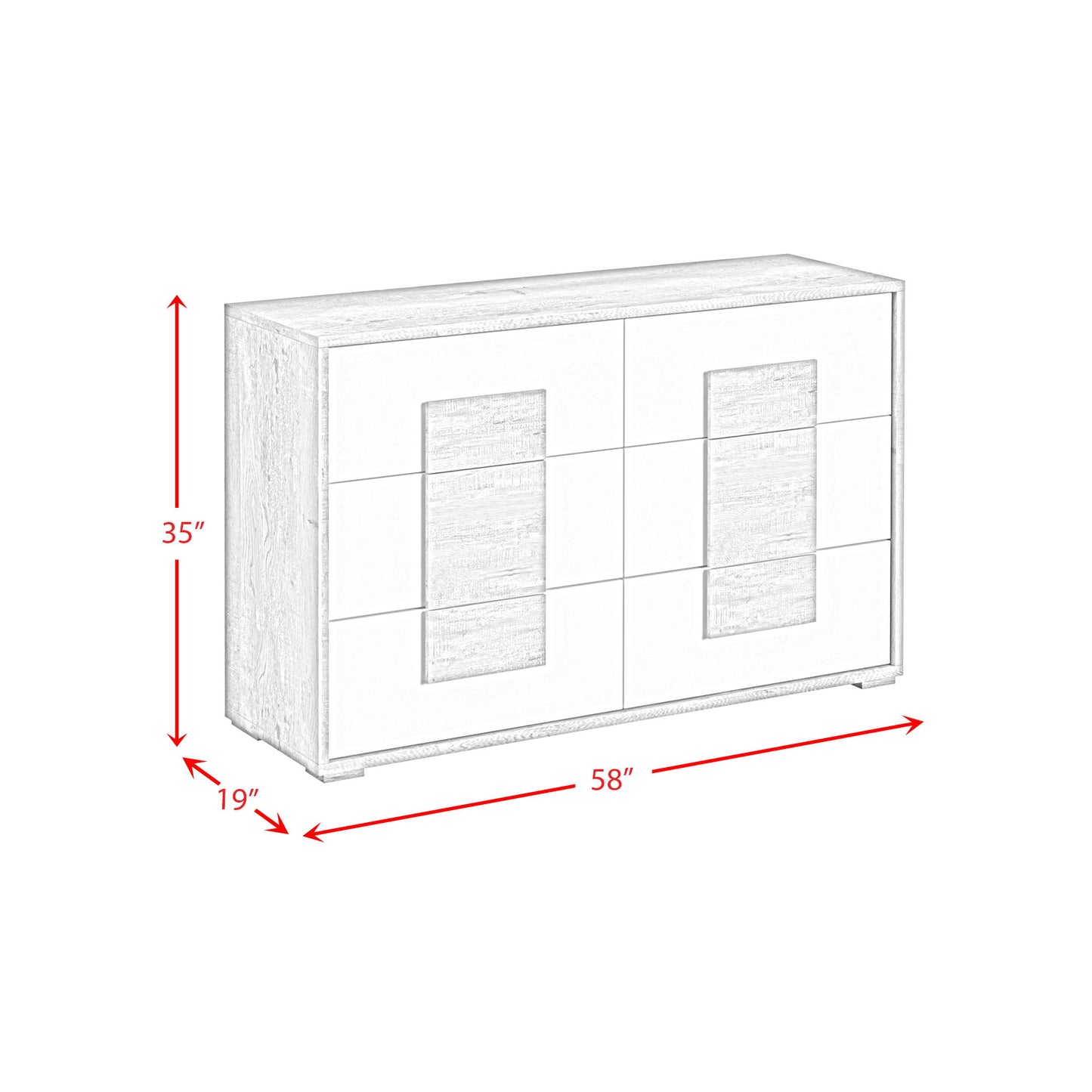 San Matteo - 6-Drawer Dresser