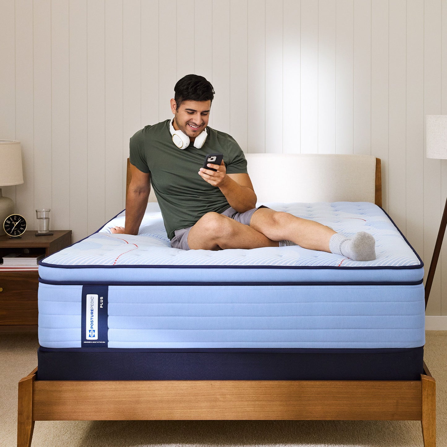 Posturepedic Plus - Patterson II Euro Pillow Top Soft - Twin