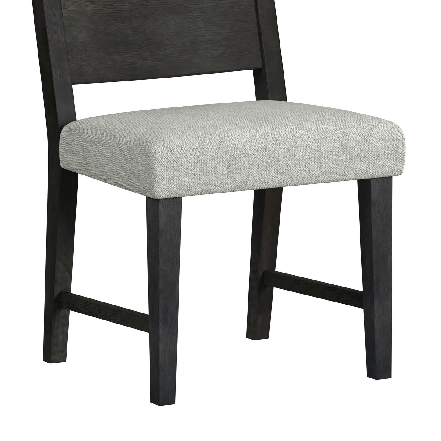 Jemma - Wood Back Dining Side Chair (Set of 2) - Dark Espresso / Beige Linen