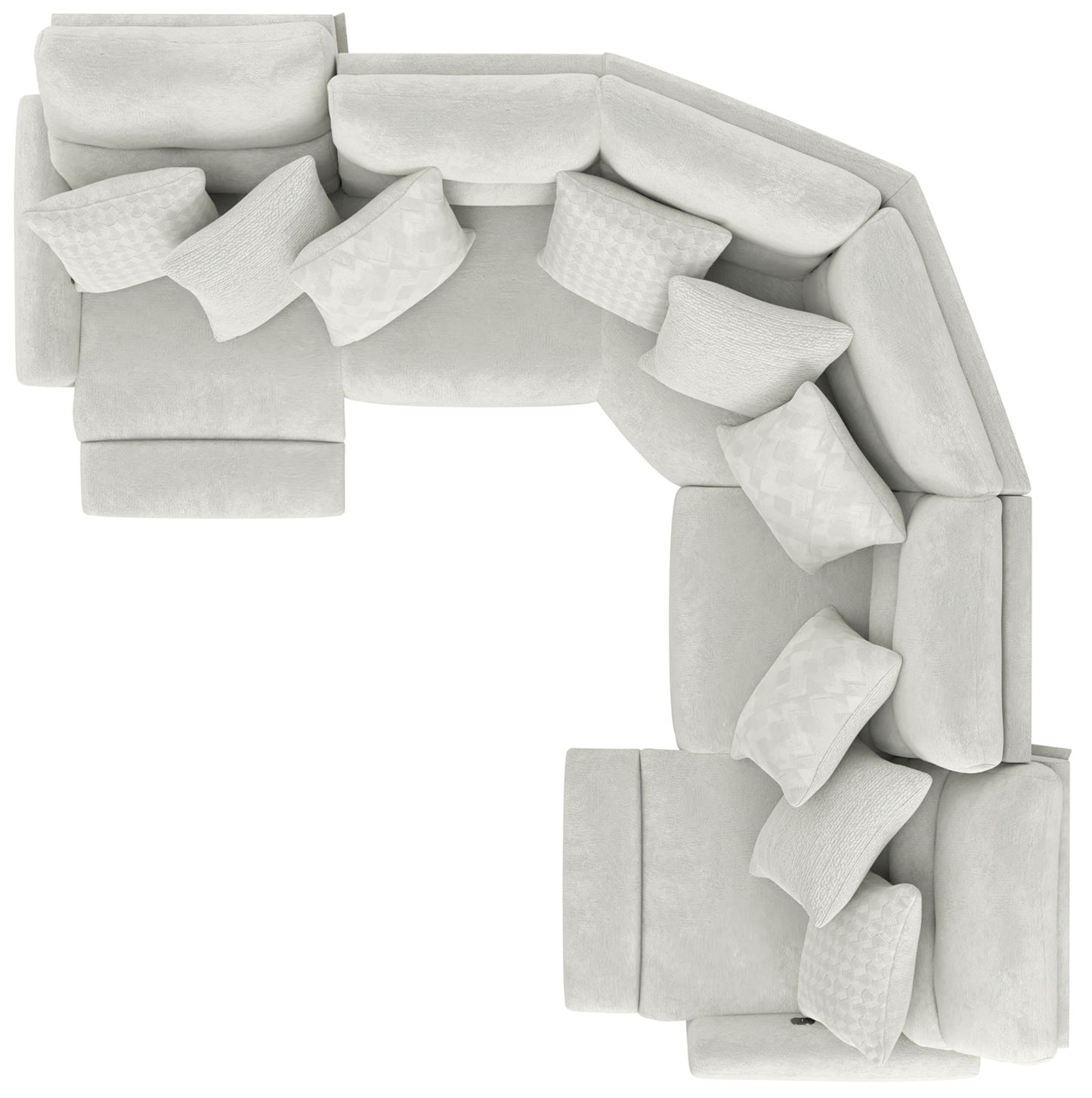 Majesty - Power Deep Seat LSF Reclining Loveseat - White