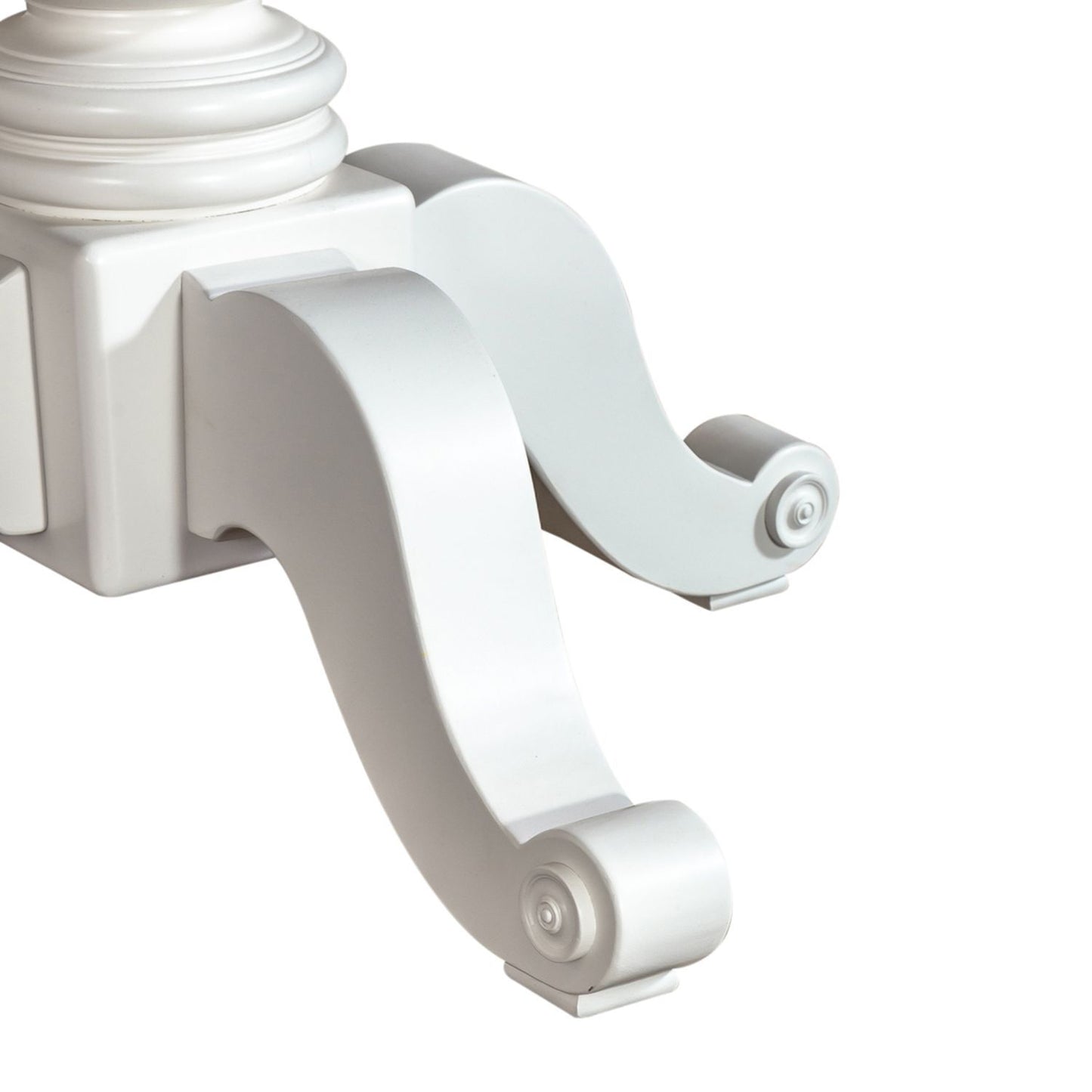Summer House - Round Pedestal Table Base - Oyster White