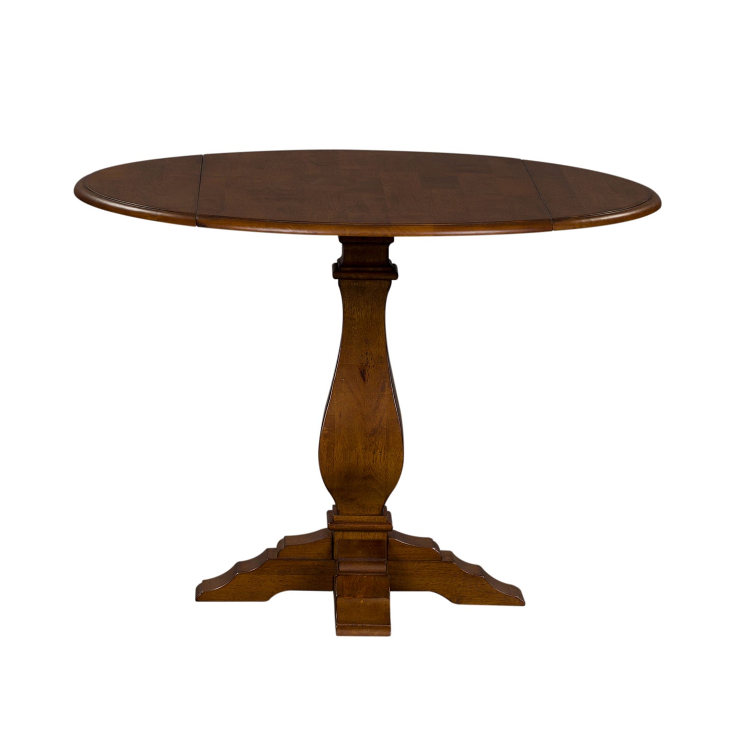 Creations - Drop Leaf Pedestal Table Top - Dark Brown