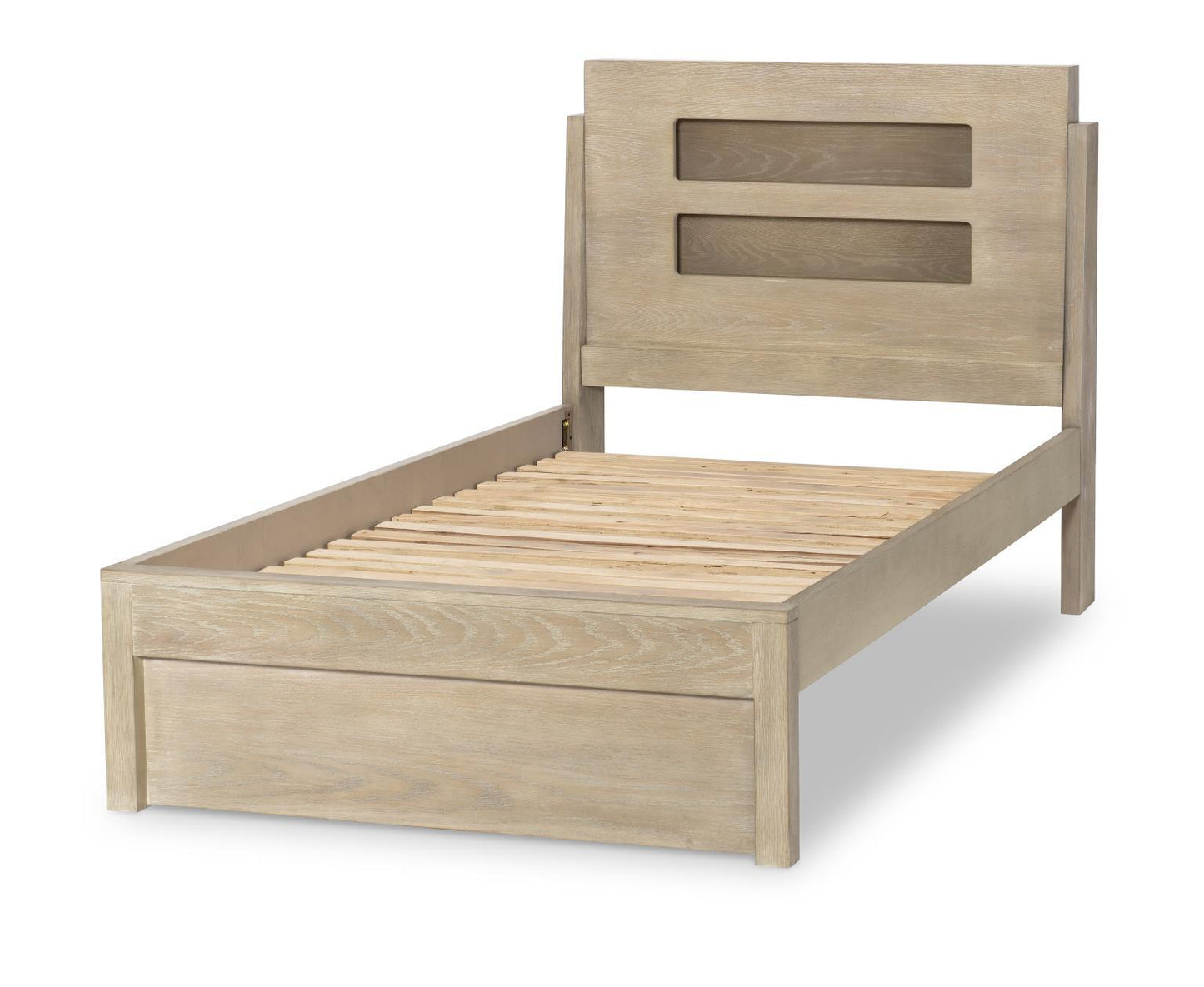 District - Panel Headboard Twin - Weathered Oak