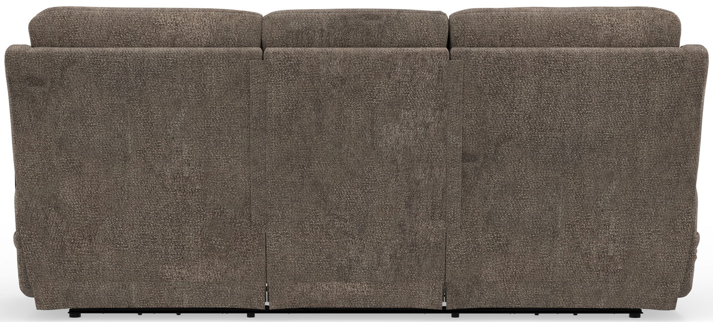 Joya - Zero Gravity Power Reclining Sofa With Power Adjustable Headrest And CR3 Heat/Massage/Lumbar - Mushroom