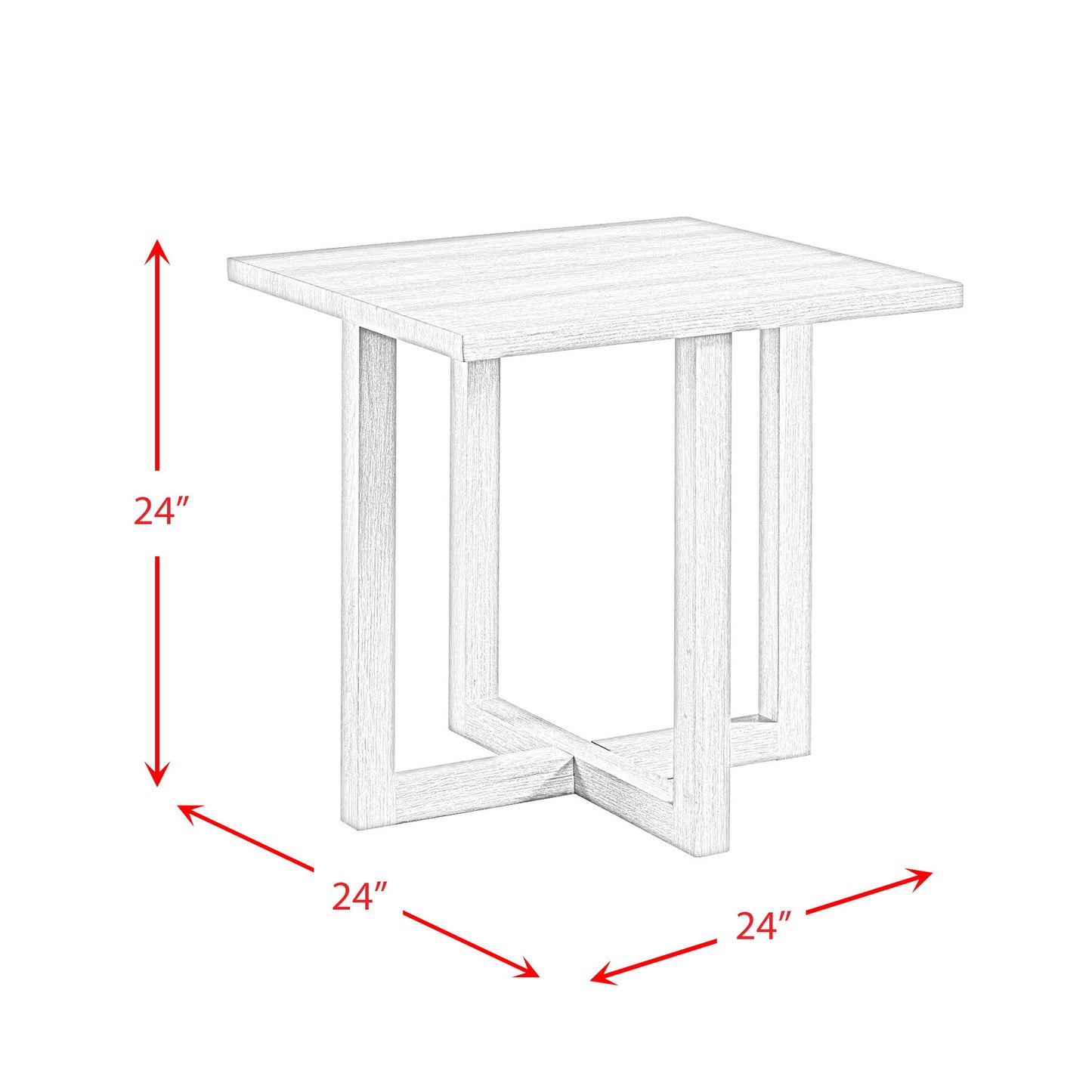 Uster - End Table - Gray
