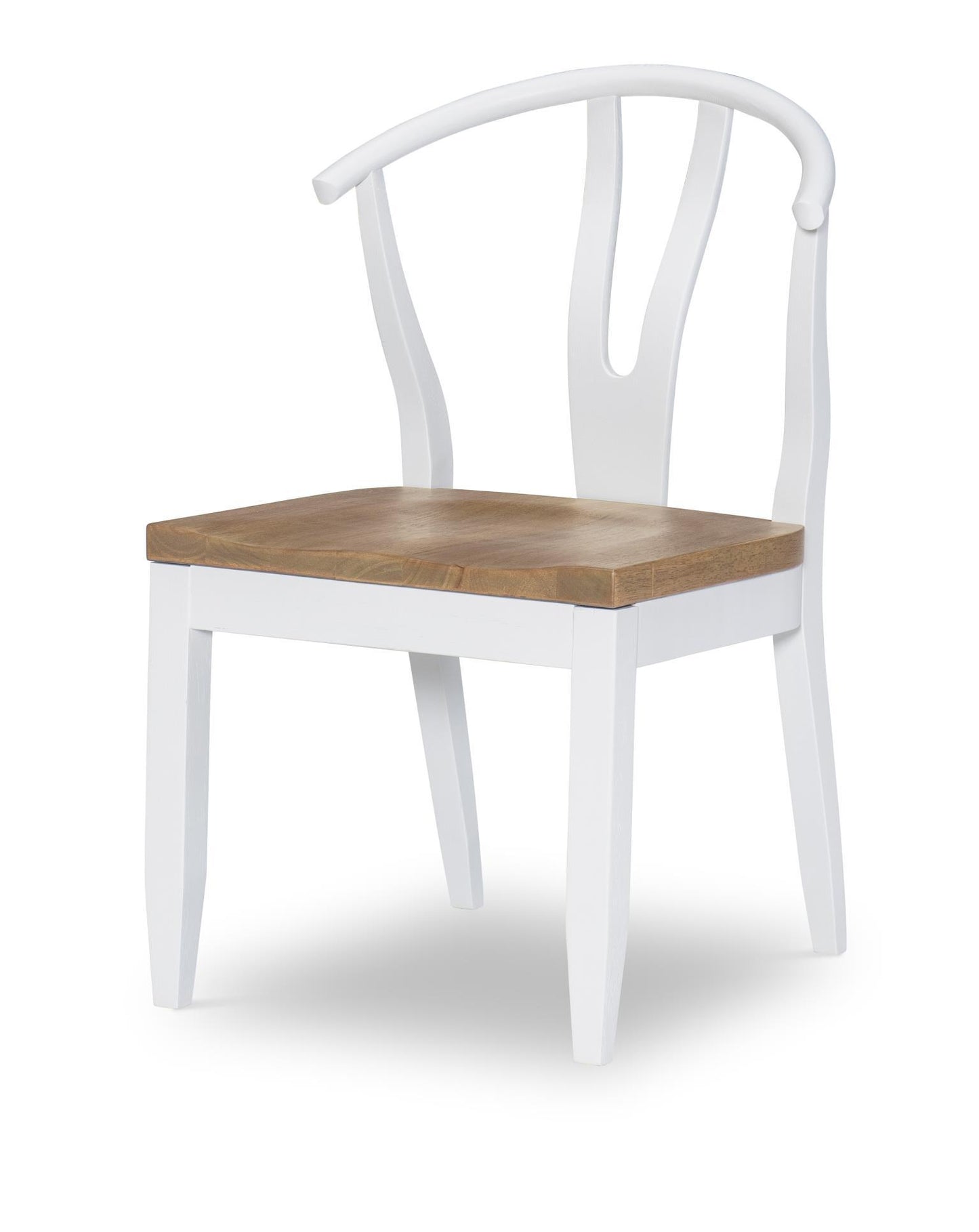 Franklin - Wishbone Back Side Chair (Set of 2) - Harvest Oak / Natural White